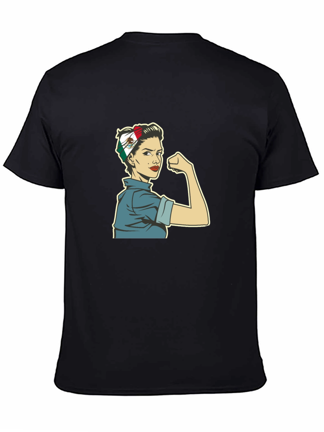 Rosie the Riveter Mexico Flag Women Empowerment T-Shirt