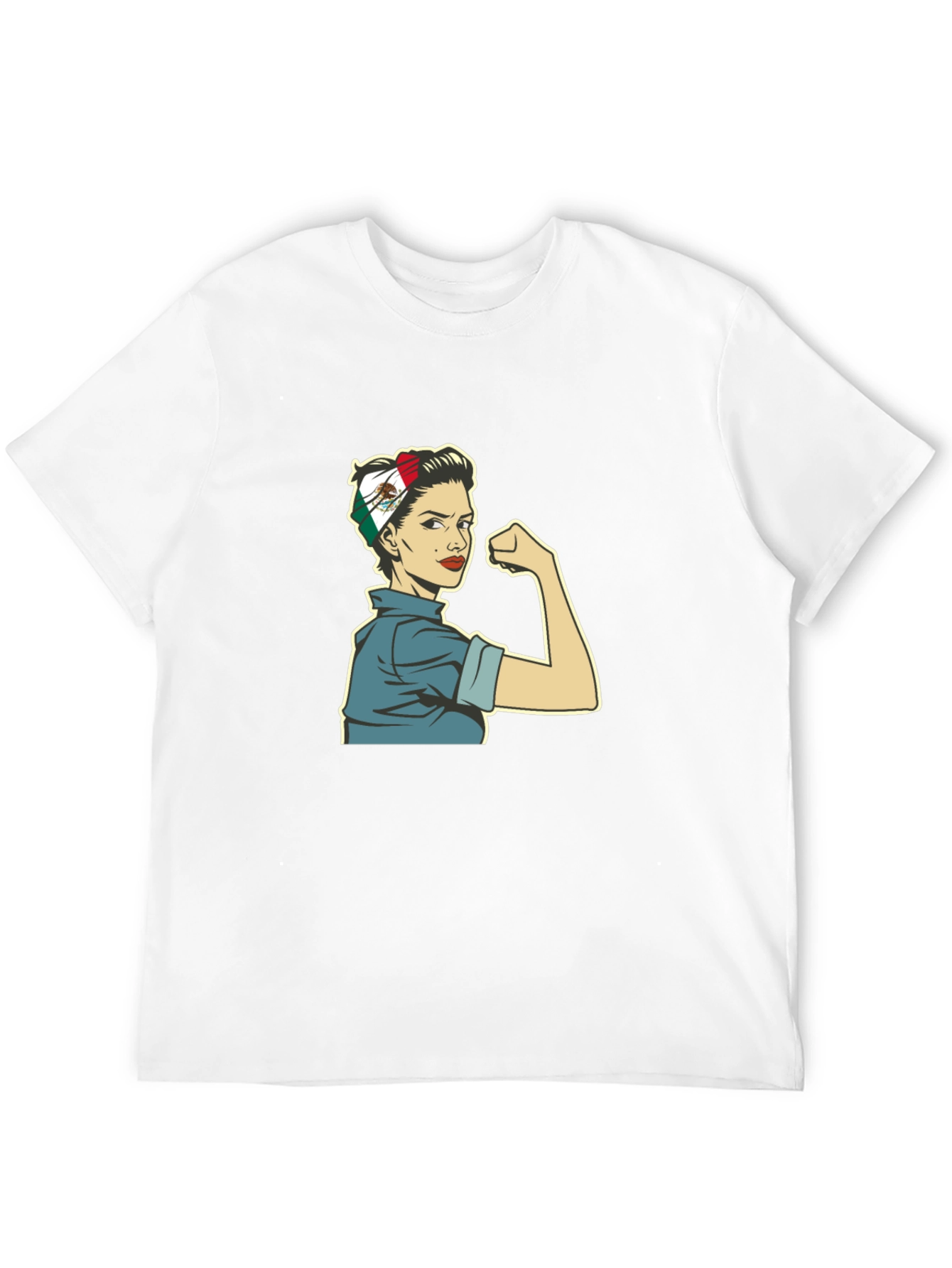 Rosie the Riveter Mexico Flag Women Empowerment T-Shirt