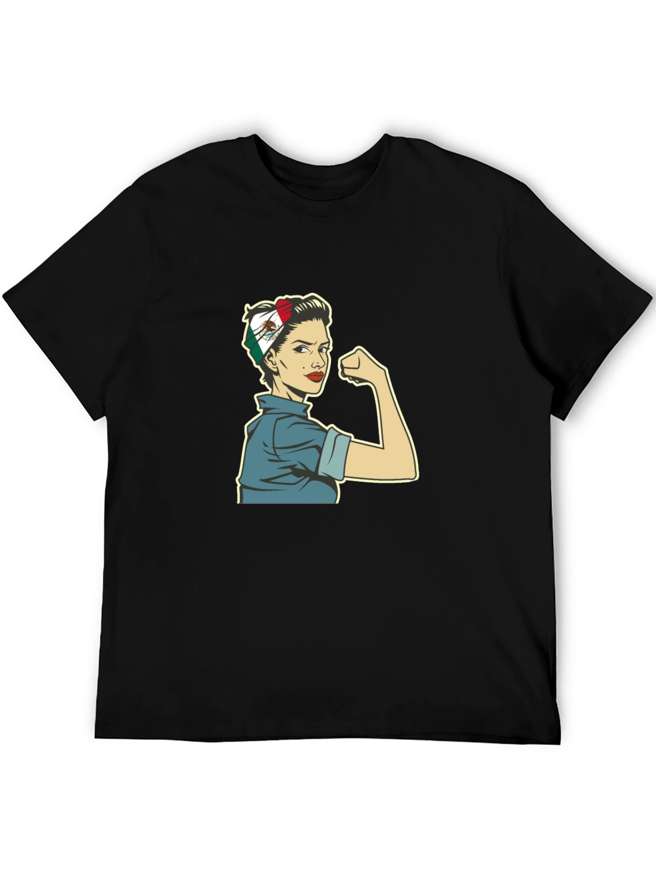 Rosie the Riveter Mexico Flag Women Empowerment T-Shirt