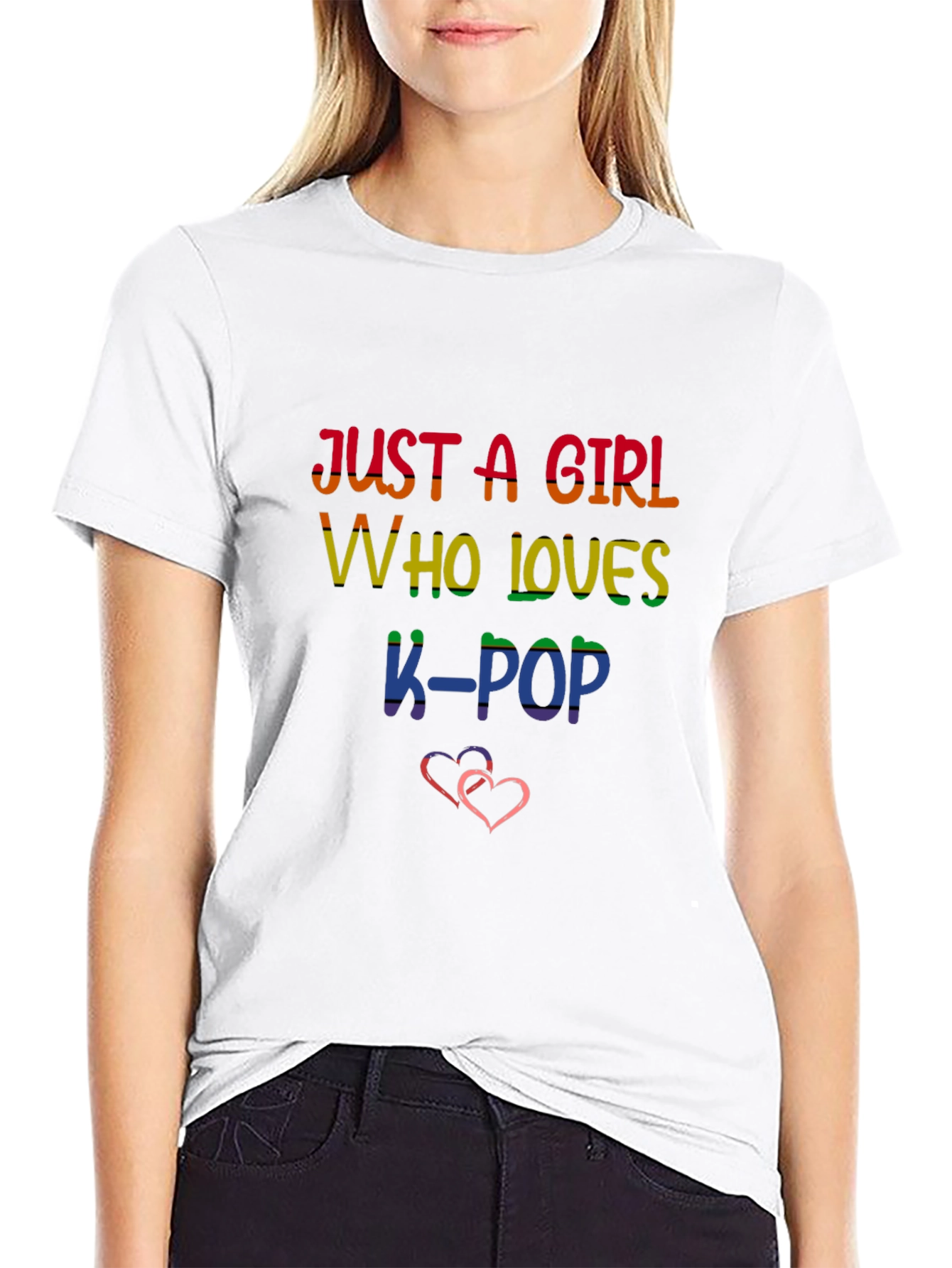 K-Pop Girl Rainbow Pride T-Shirt