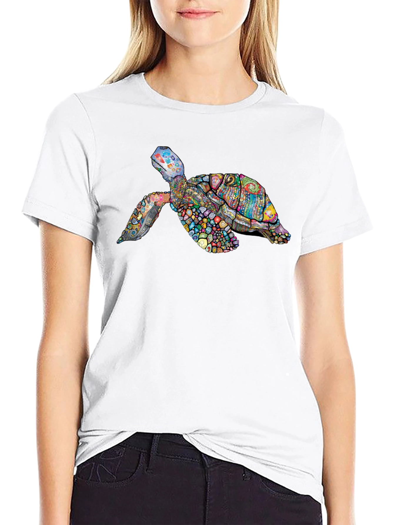 Turtle Graphic Tee - Black