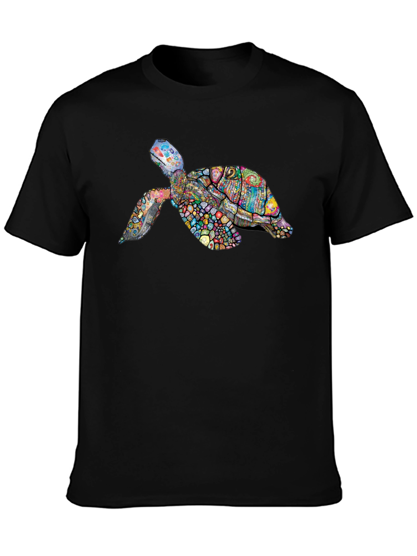 Turtle Graphic Tee - Black