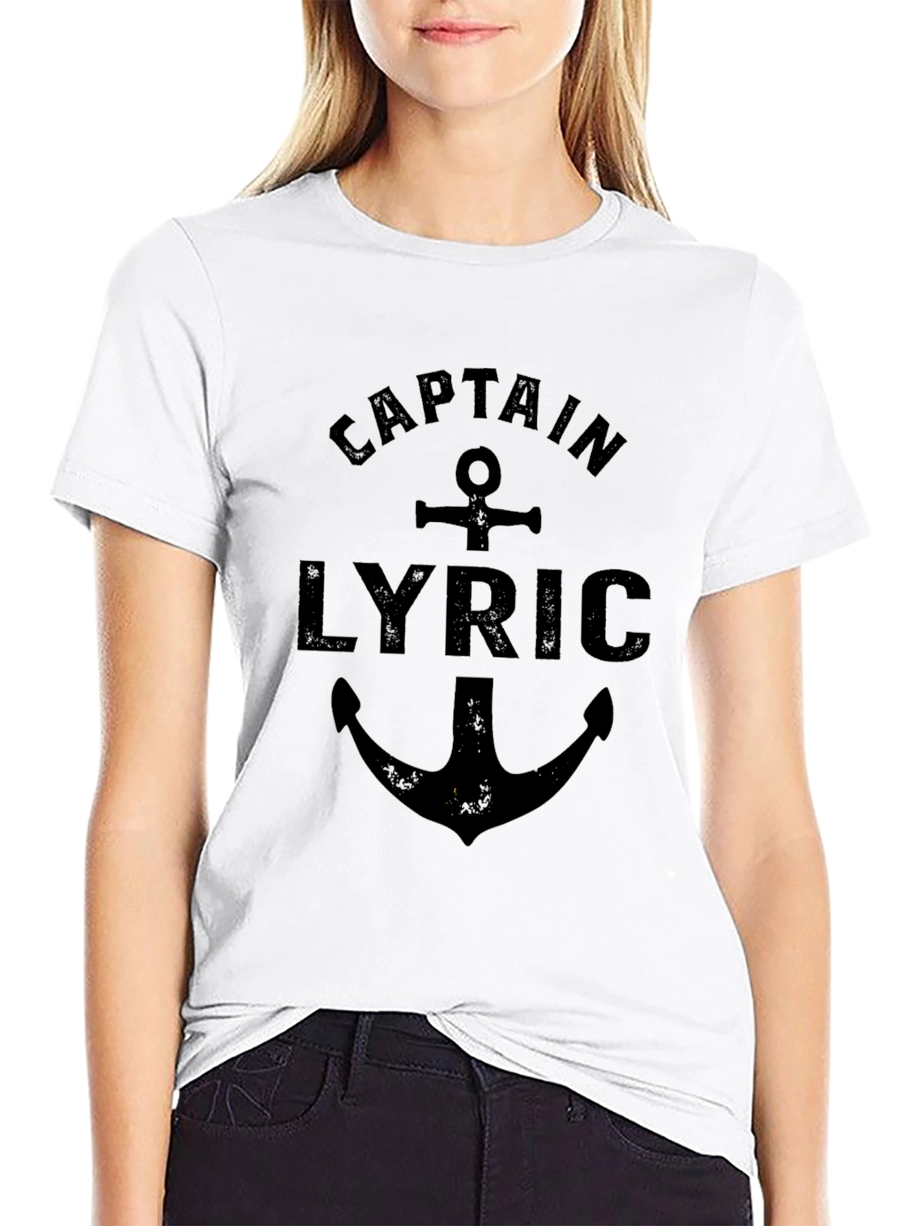 Captain Lyric Anchor Graphic T-Shirt