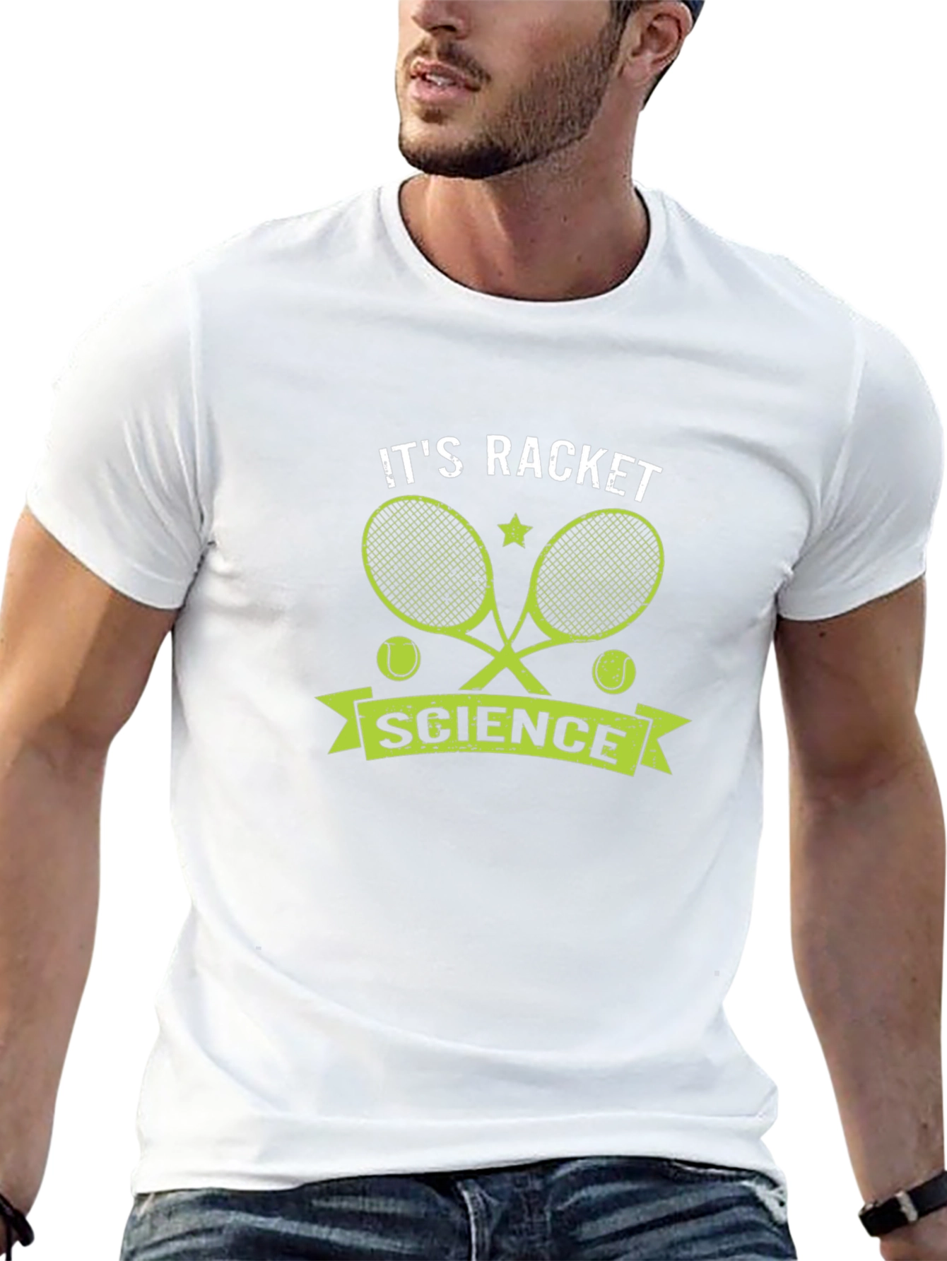 Its Racket Science Funny Tennis Graphic T-Shirt
