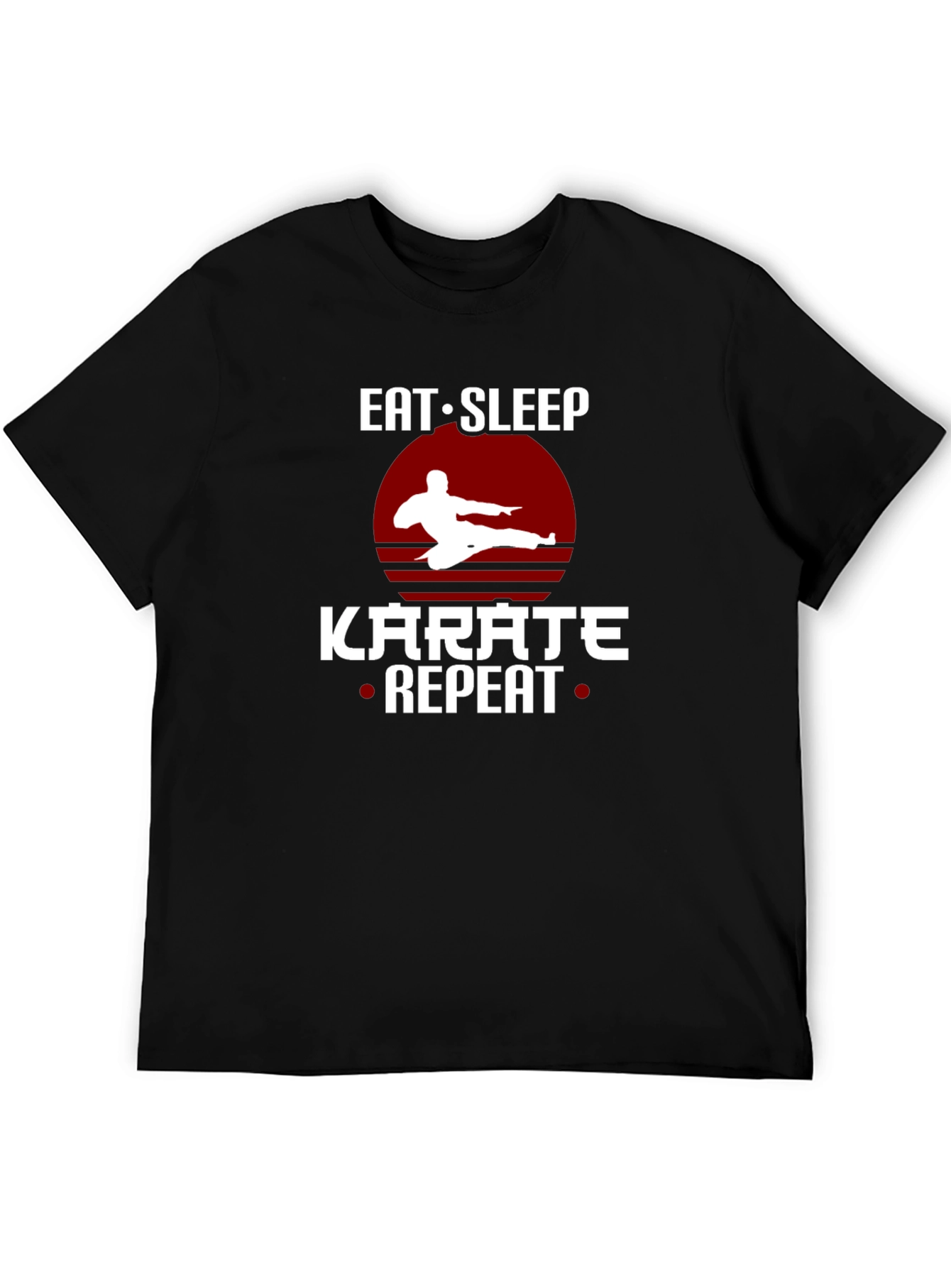 Eat Sleep Karate Repeat T-Shirt Martial Arts Tee