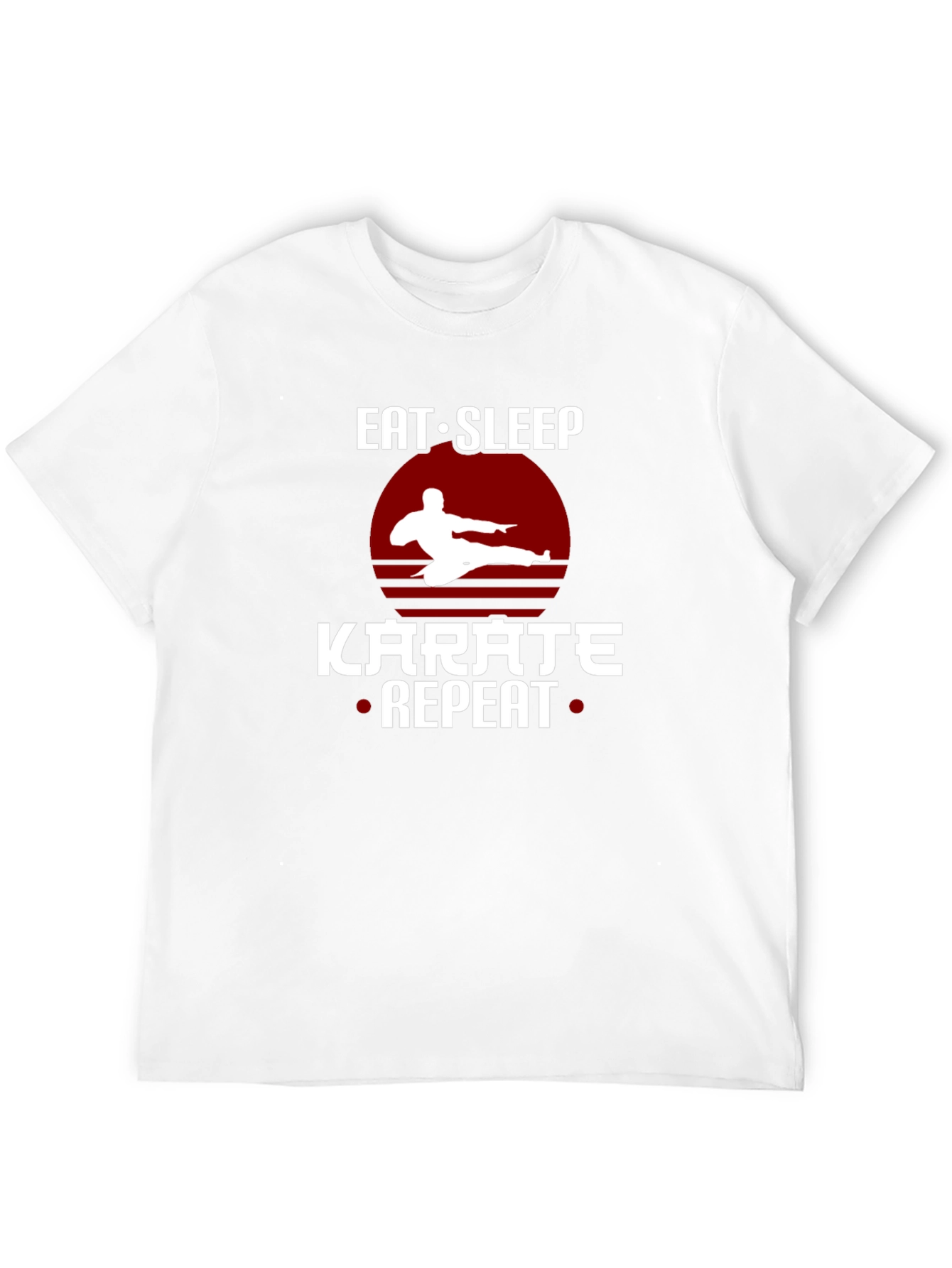Eat Sleep Karate Repeat T-Shirt Martial Arts Tee