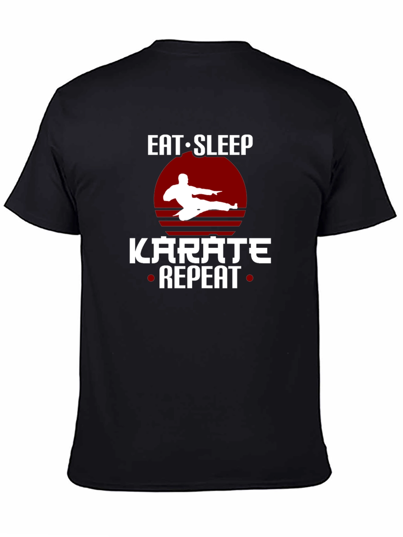 Eat Sleep Karate Repeat T-Shirt Martial Arts Tee