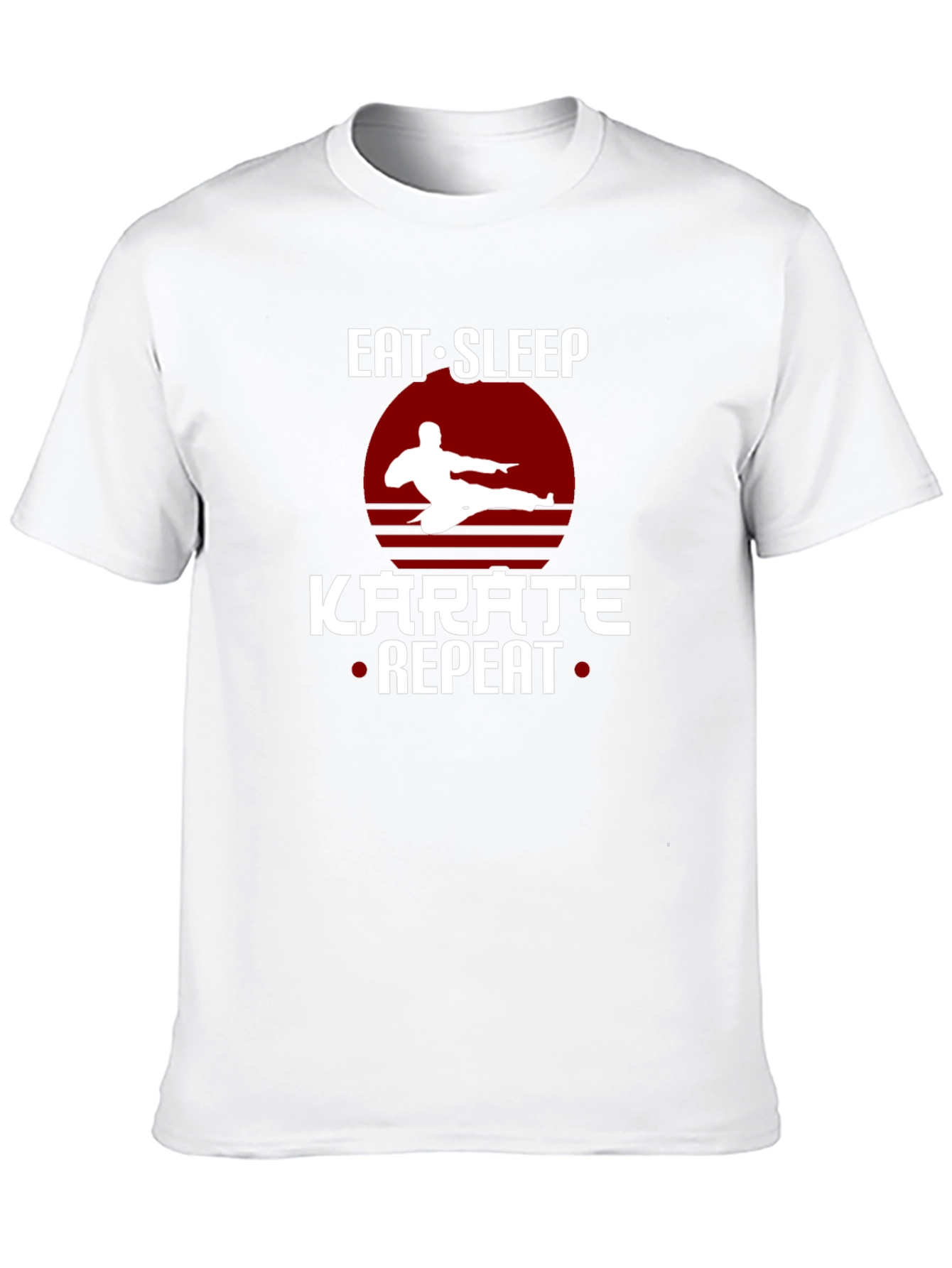 Eat Sleep Karate Repeat T-Shirt Martial Arts Tee