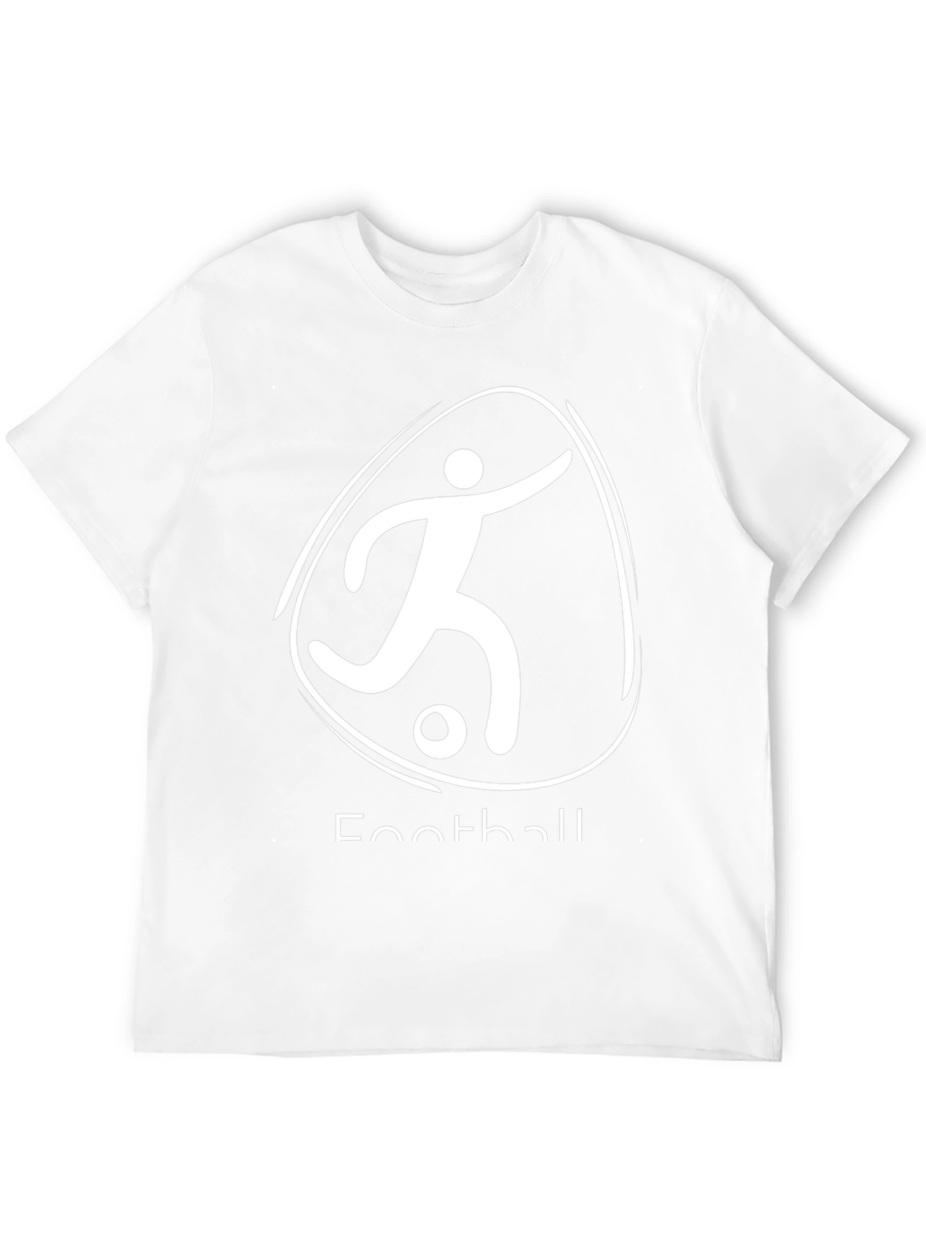 Black Football T-Shirt - Sporty Graphic Tee