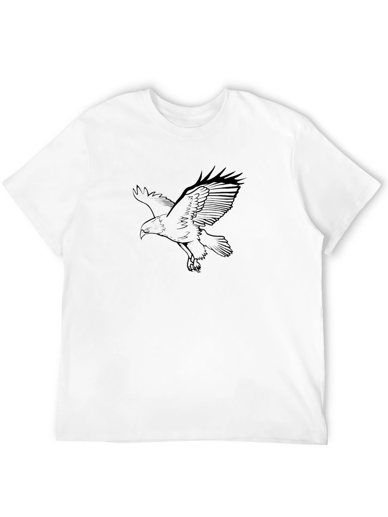 Black Eagle Graphic Tee - Mens Casual Shirt