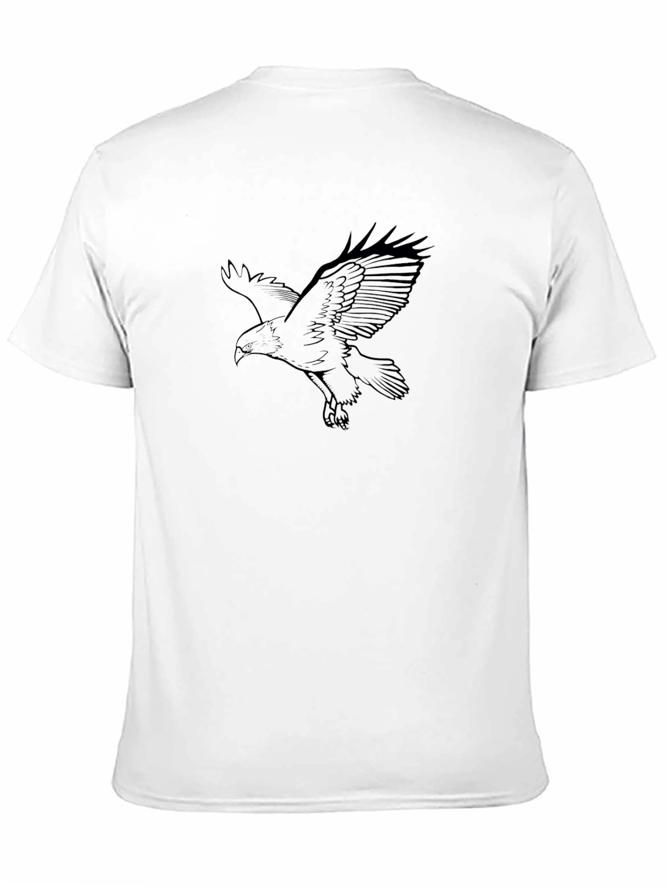 Black Eagle Graphic Tee - Mens Casual Shirt