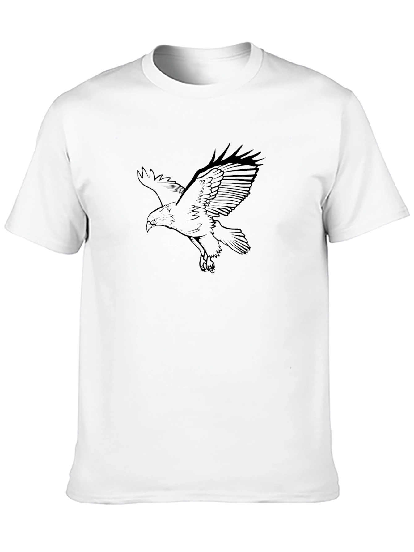Black Eagle Graphic Tee - Mens Casual Shirt