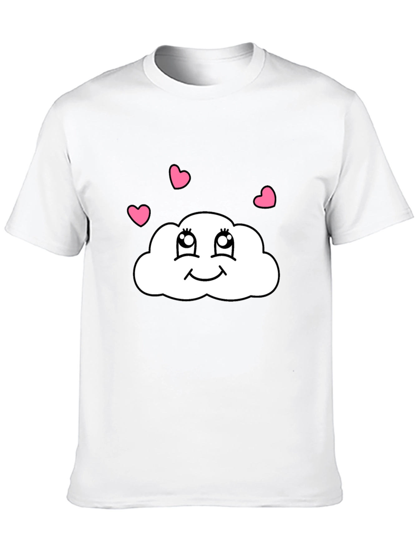 Cute Cloud Heart T-Shirt - Whimsical Graphic Tee