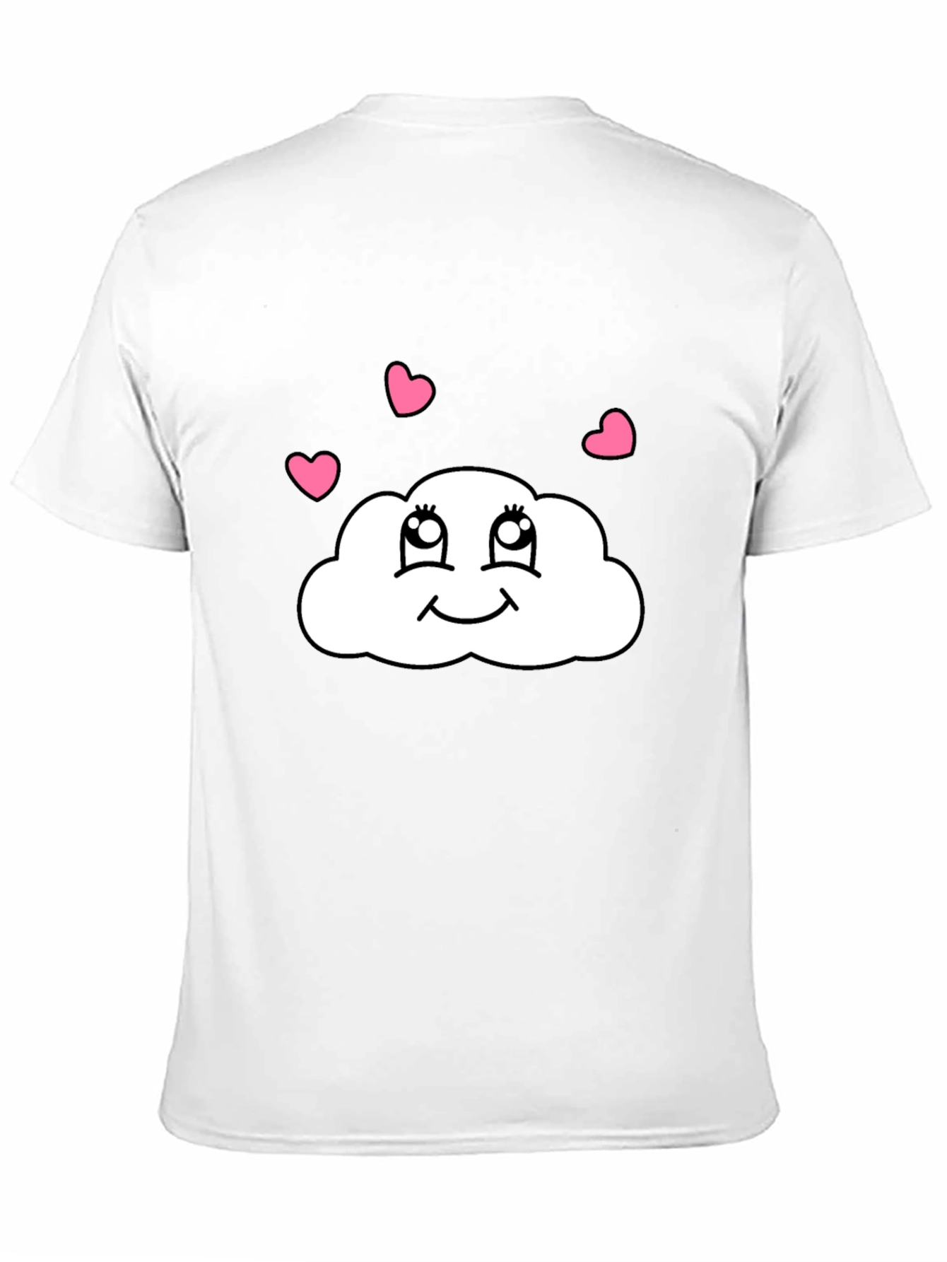 Cute Cloud Heart T-Shirt - Whimsical Graphic Tee