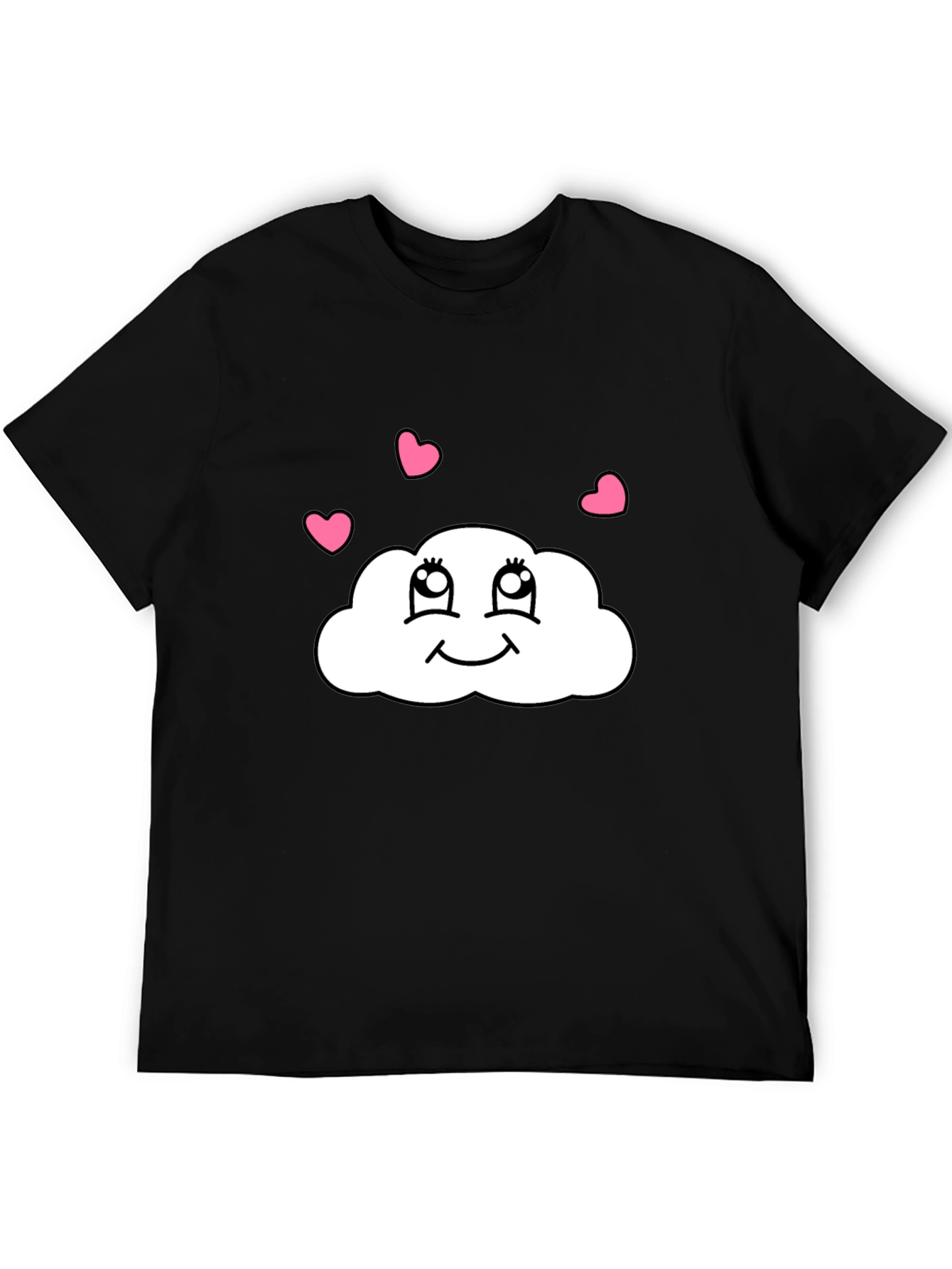 Cute Cloud Heart T-Shirt - Whimsical Graphic Tee