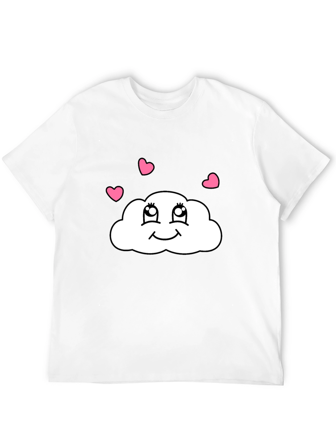 Cute Cloud Heart T-Shirt - Whimsical Graphic Tee