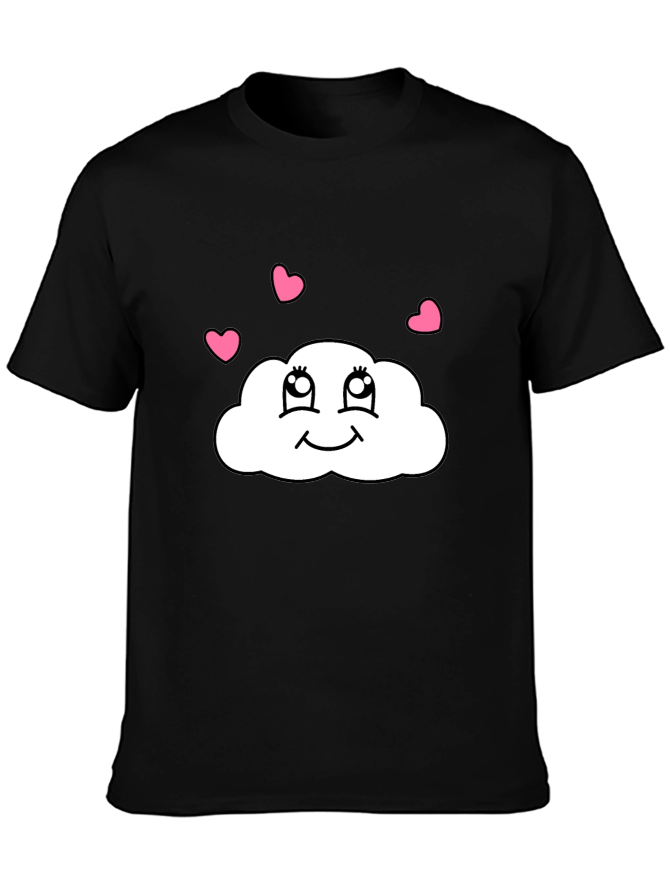Cute Cloud Heart T-Shirt - Whimsical Graphic Tee