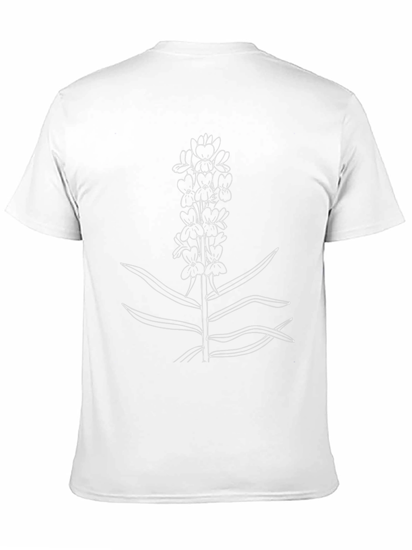 Botanical Sketch T-Shirt - Black Casual Tee