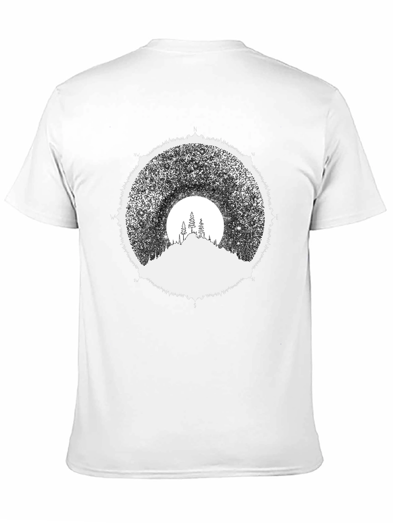 Stargazer Mountain Tee - Black Graphic T-Shirt