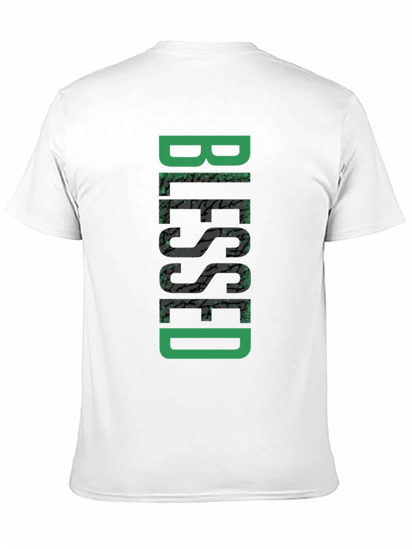 Blessed Graphic Tee - Black Cotton Casual Wear