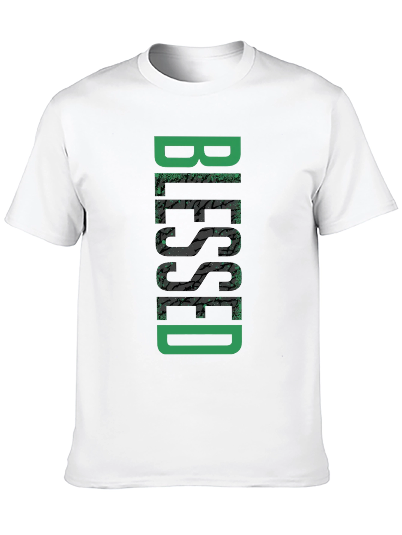 Blessed Graphic Tee - Black Cotton Casual Wear