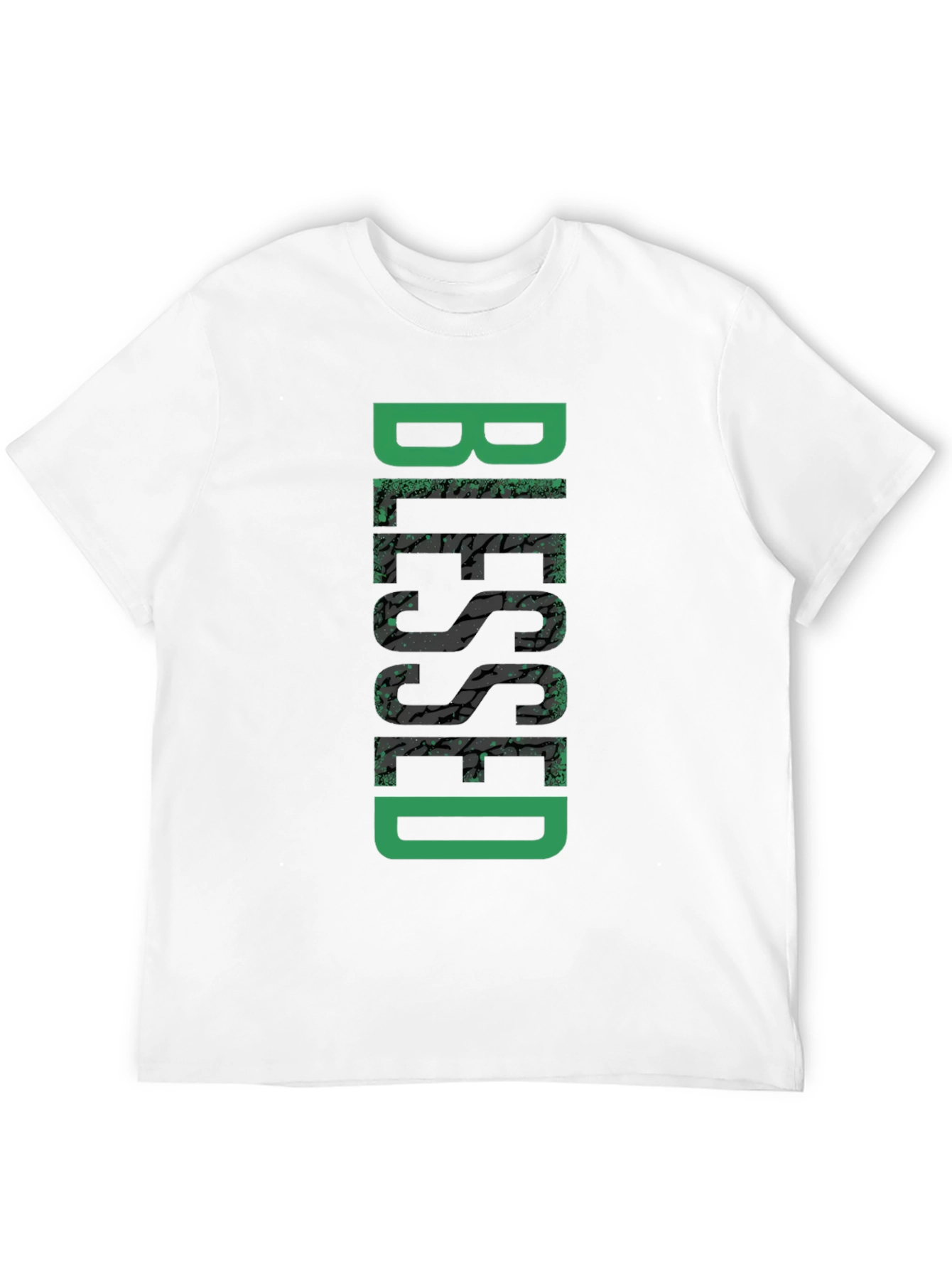 Blessed Graphic Tee - Black Cotton Casual Wear