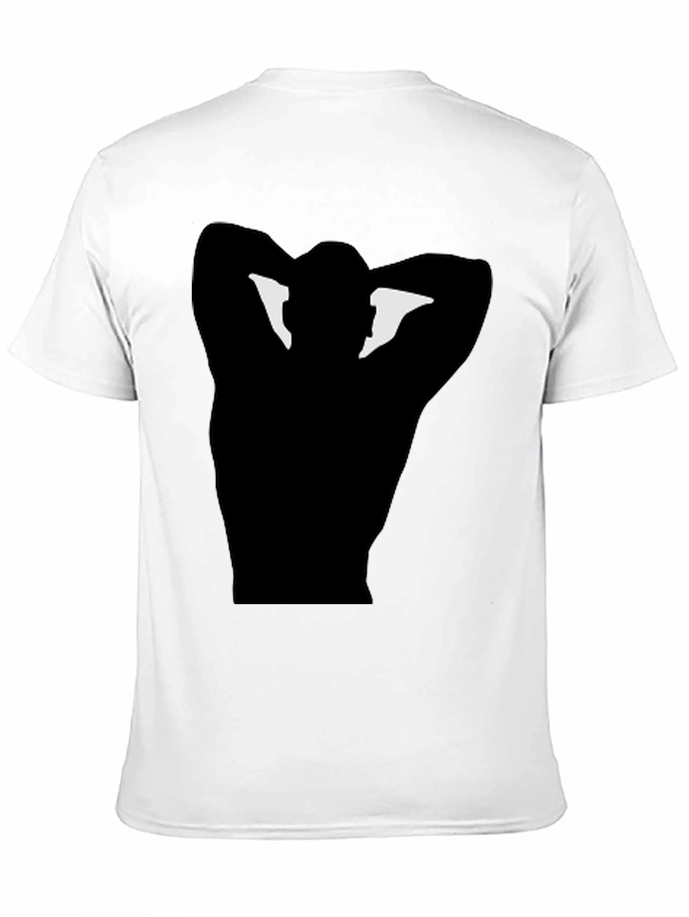 Black Graphic Tee - Man Silhouette