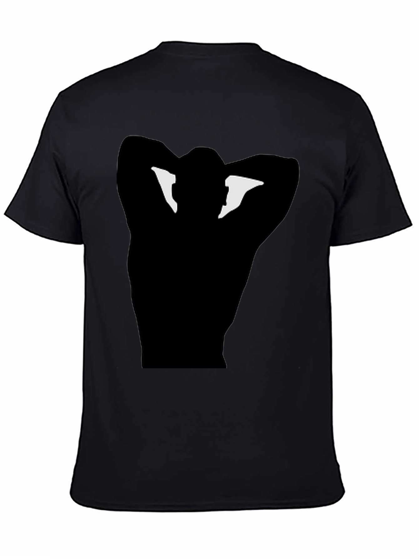 Black Graphic Tee - Man Silhouette