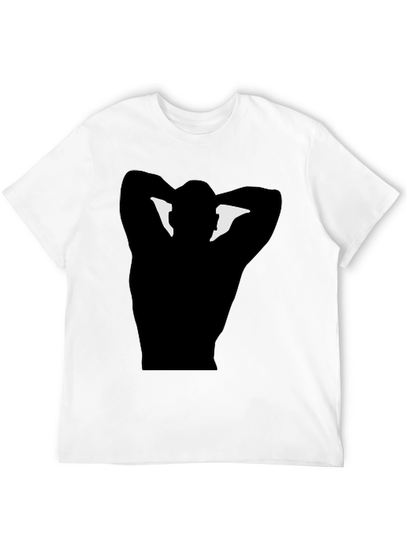 Black Graphic Tee - Man Silhouette