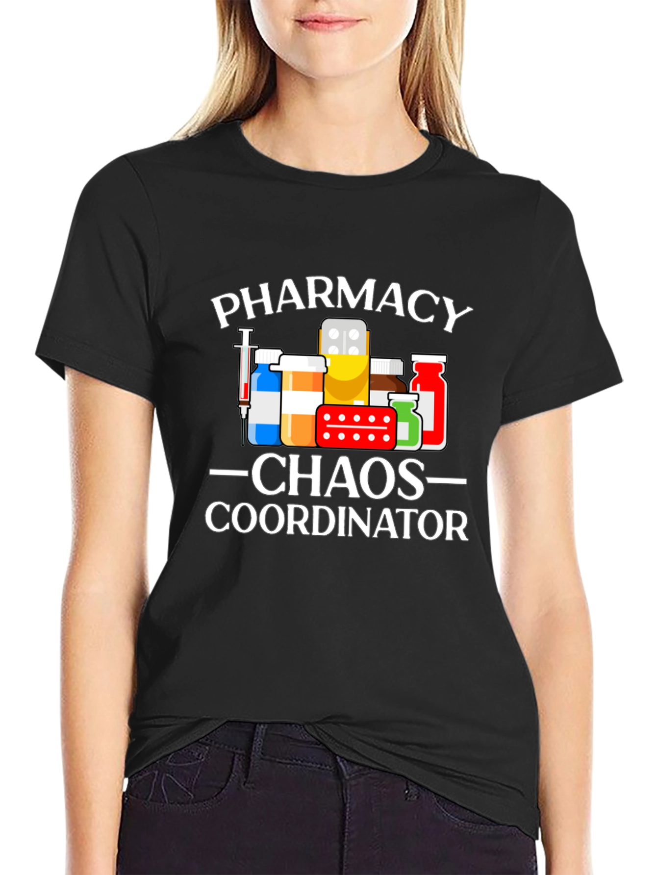 Pharmacy Chaos Coordinator Black T-Shirt