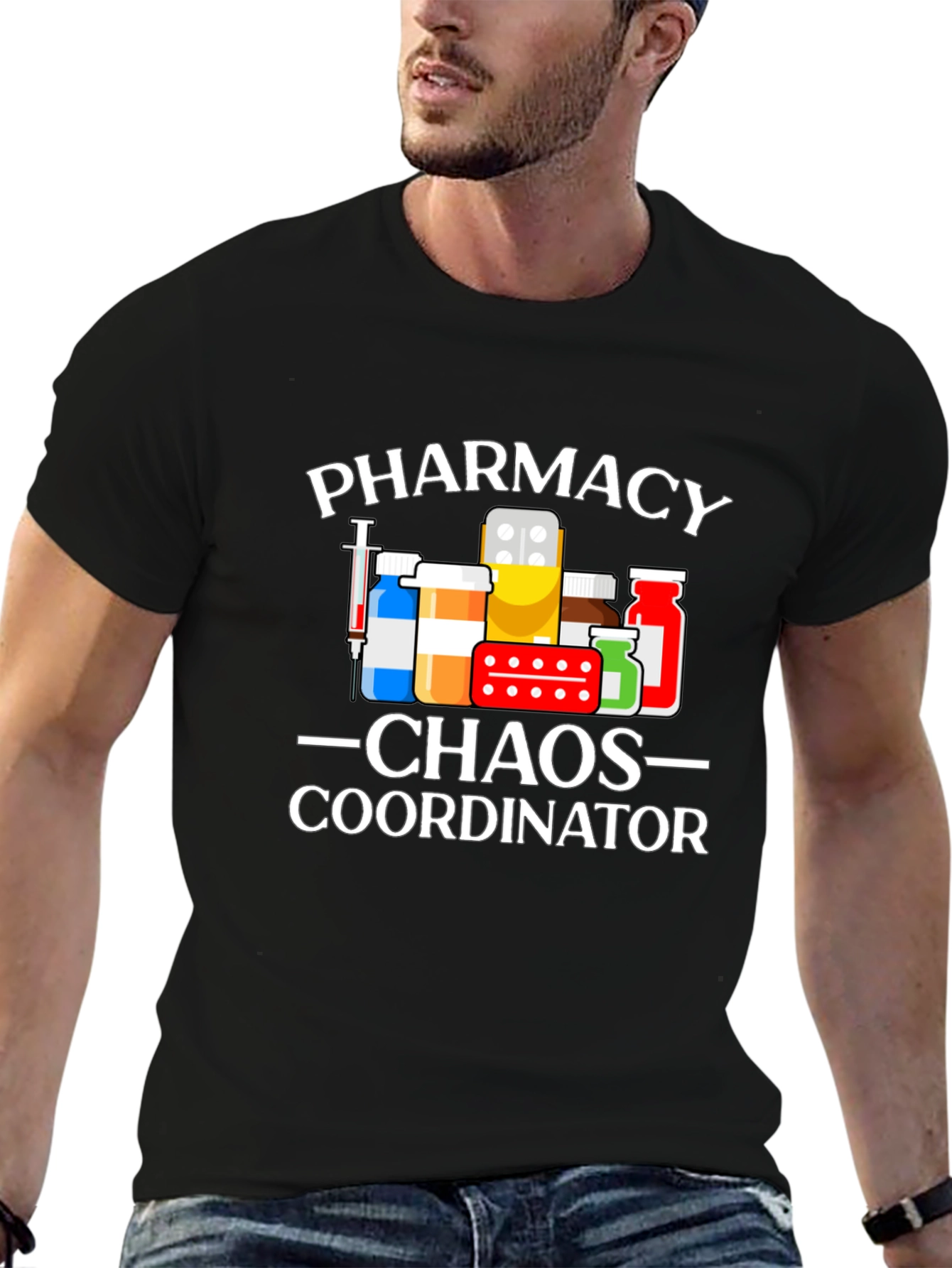 Pharmacy Chaos Coordinator Black T-Shirt