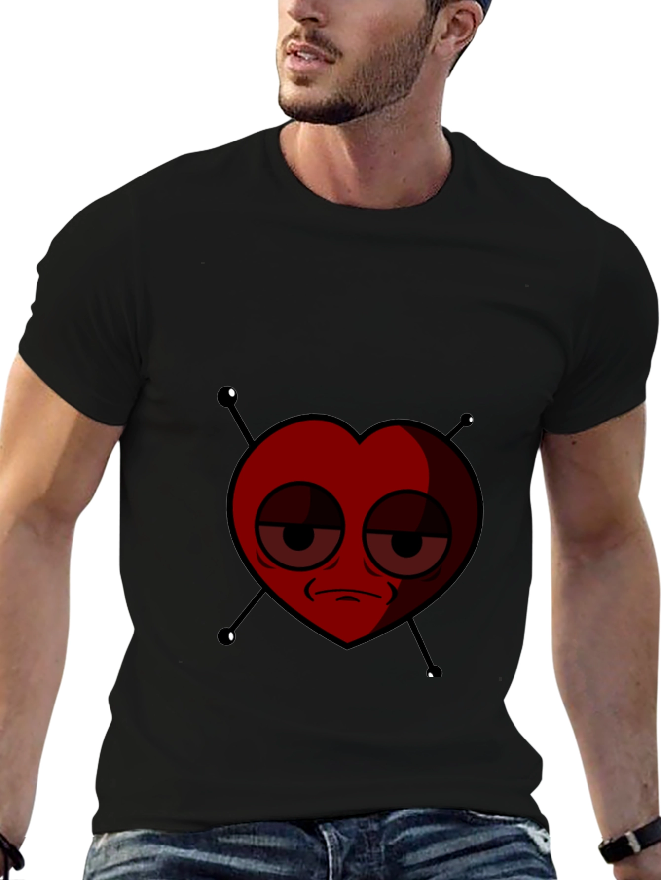 Emo Heart Graphic Tee - Express Yourself!