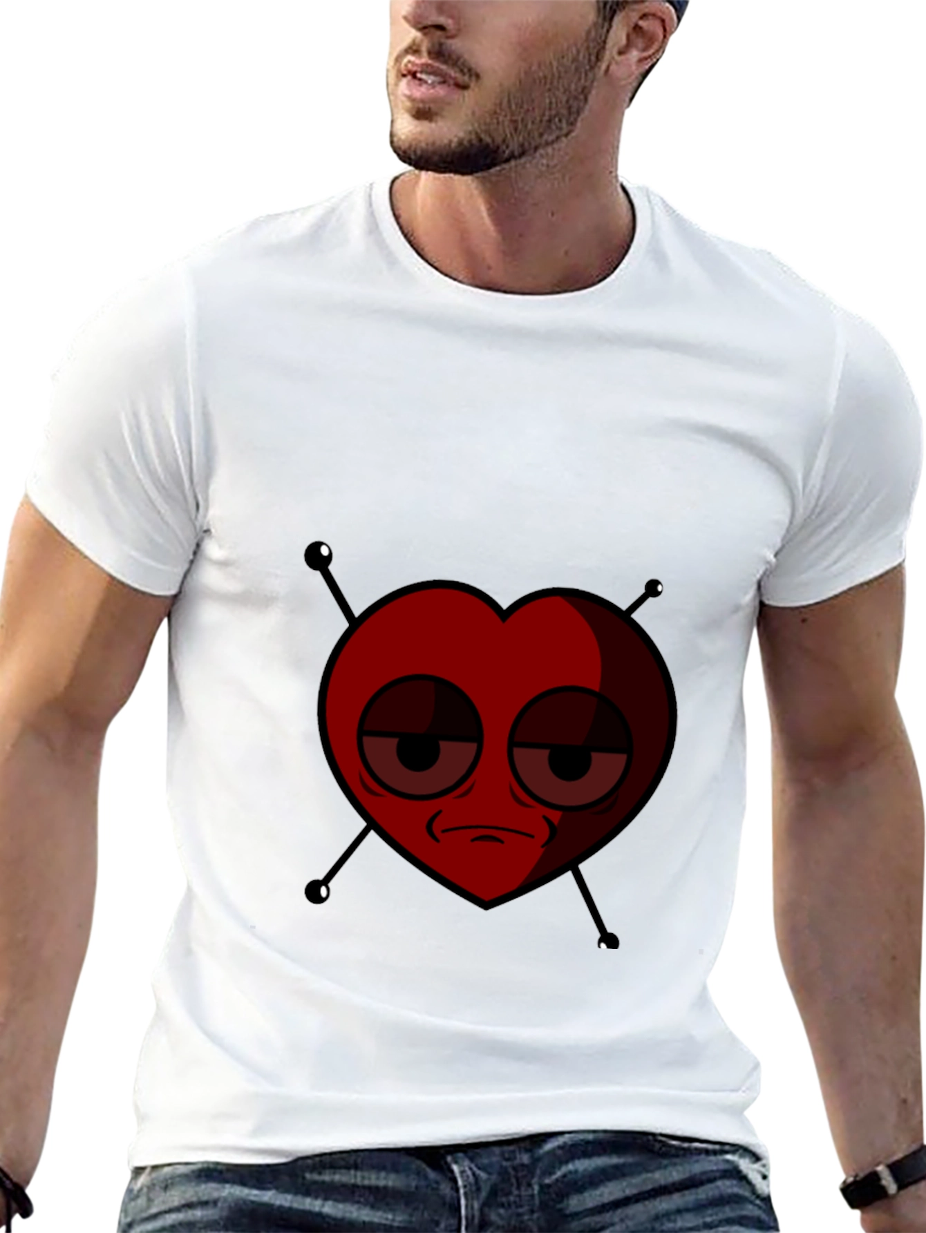 Emo Heart Graphic Tee - Express Yourself!