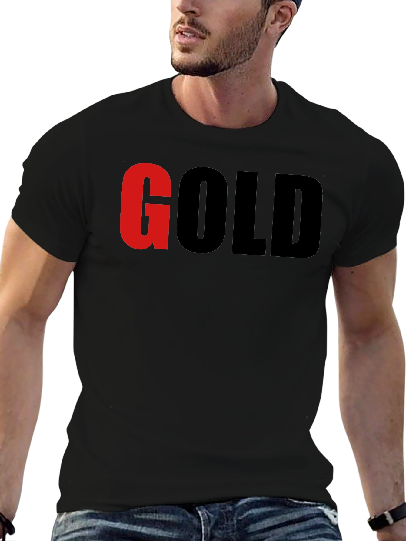 GOLD Graphic T-Shirt - Bold Statement Tee