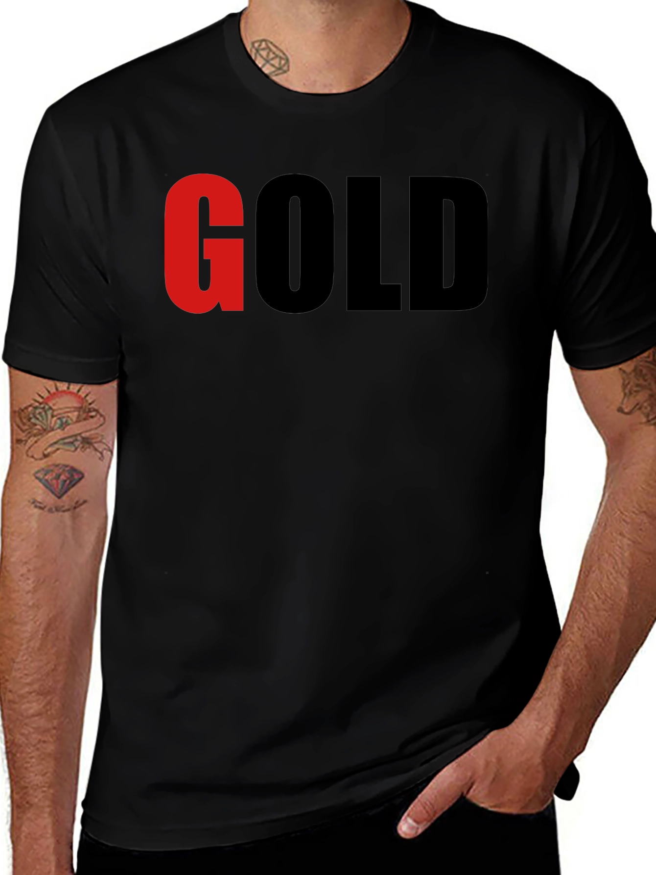 GOLD Graphic T-Shirt - Bold Statement Tee