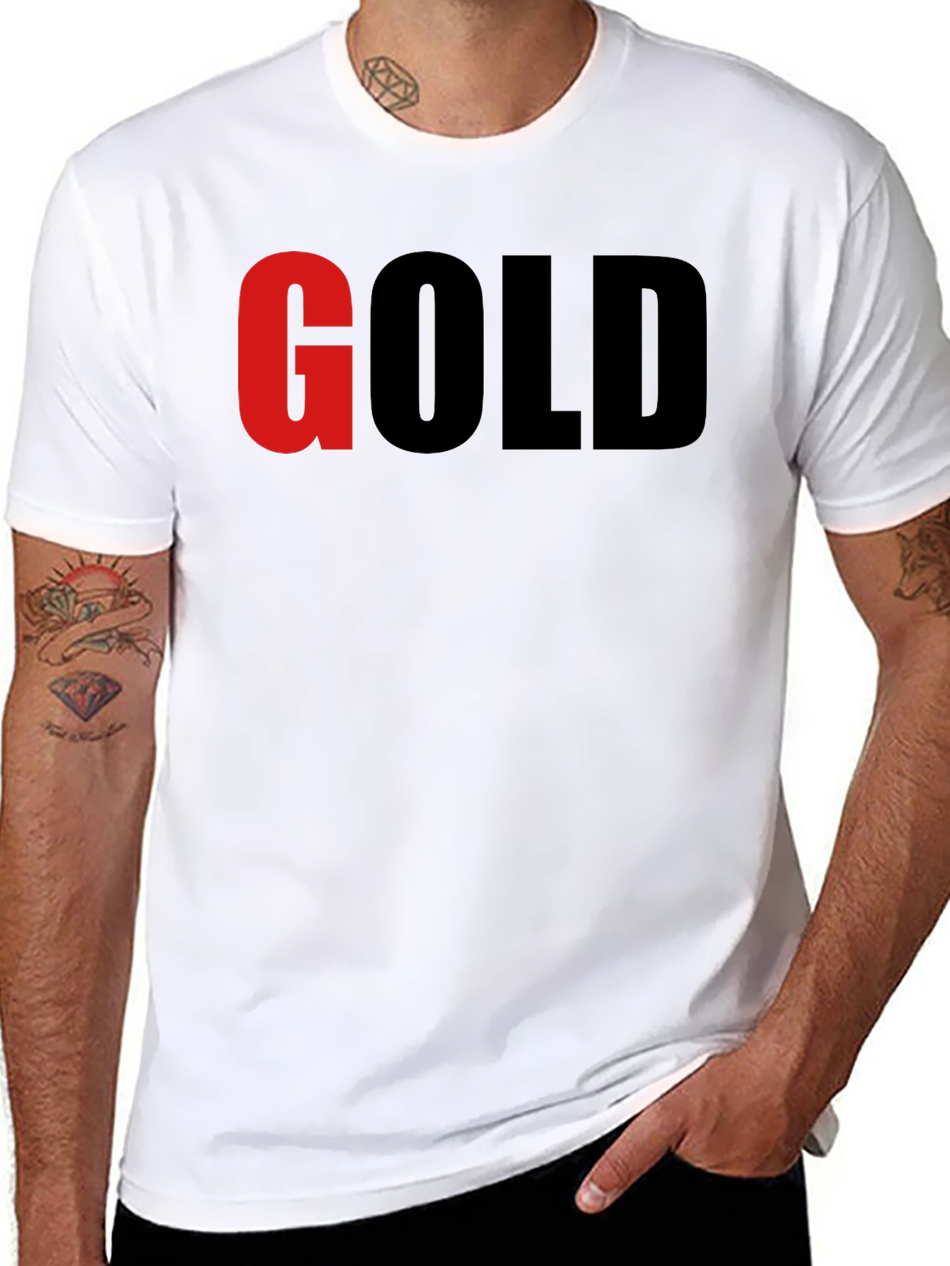 GOLD Graphic T-Shirt - Bold Statement Tee