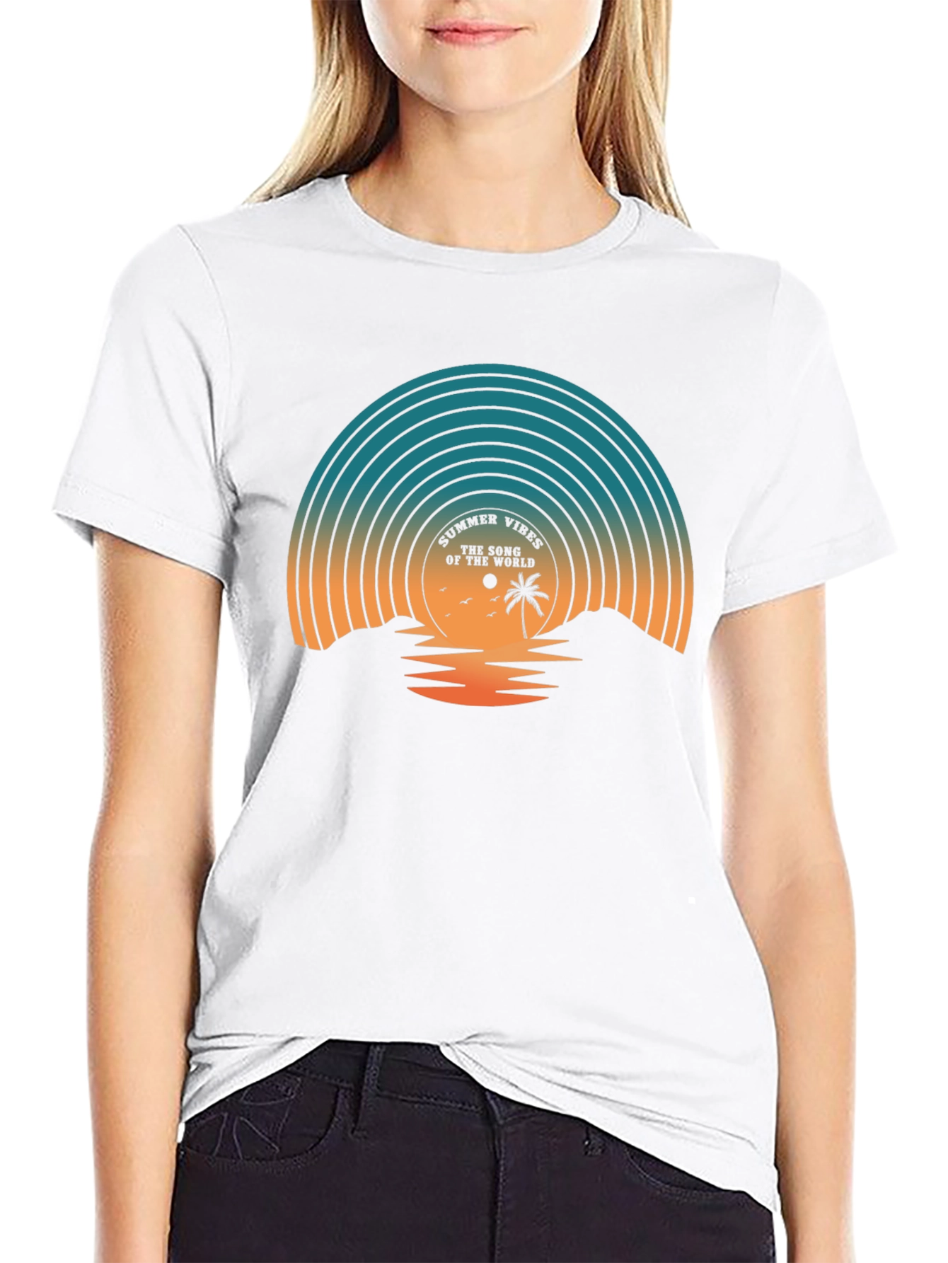 Summer Vibes Graphic Tee - Relaxed Fit