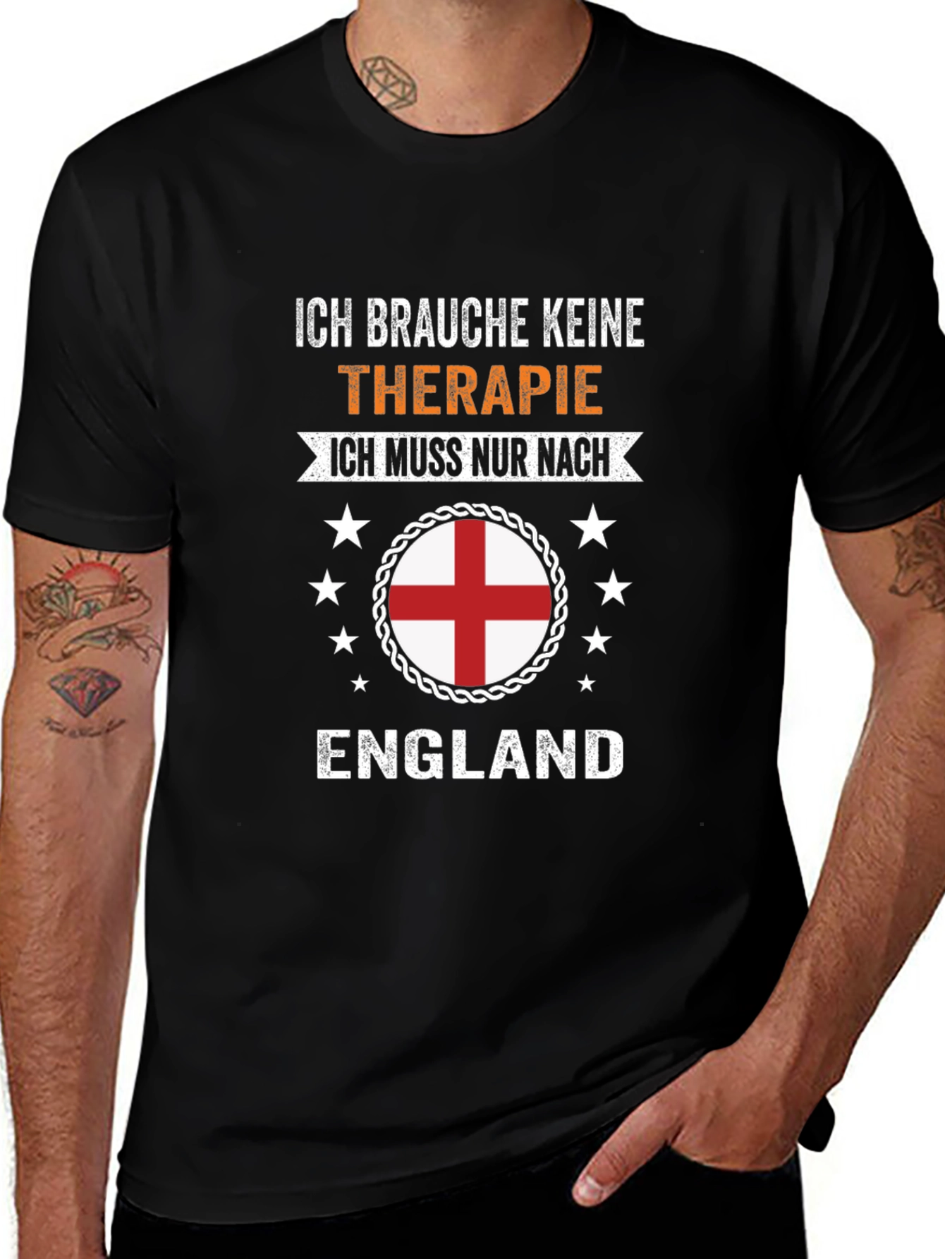 Ich Brauche Keine Therapie England T-Shirt