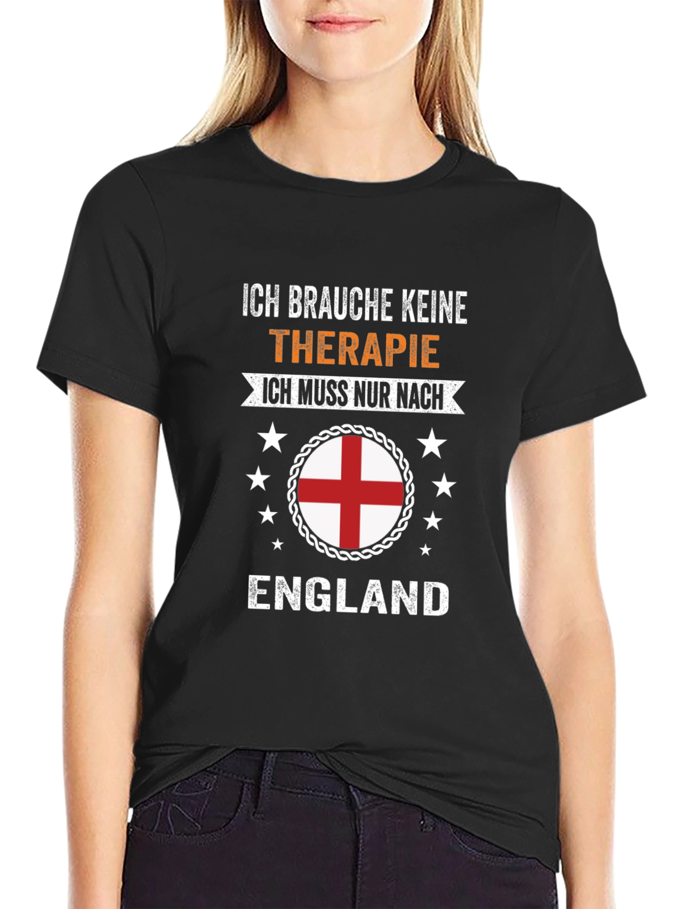 Ich Brauche Keine Therapie England T-Shirt