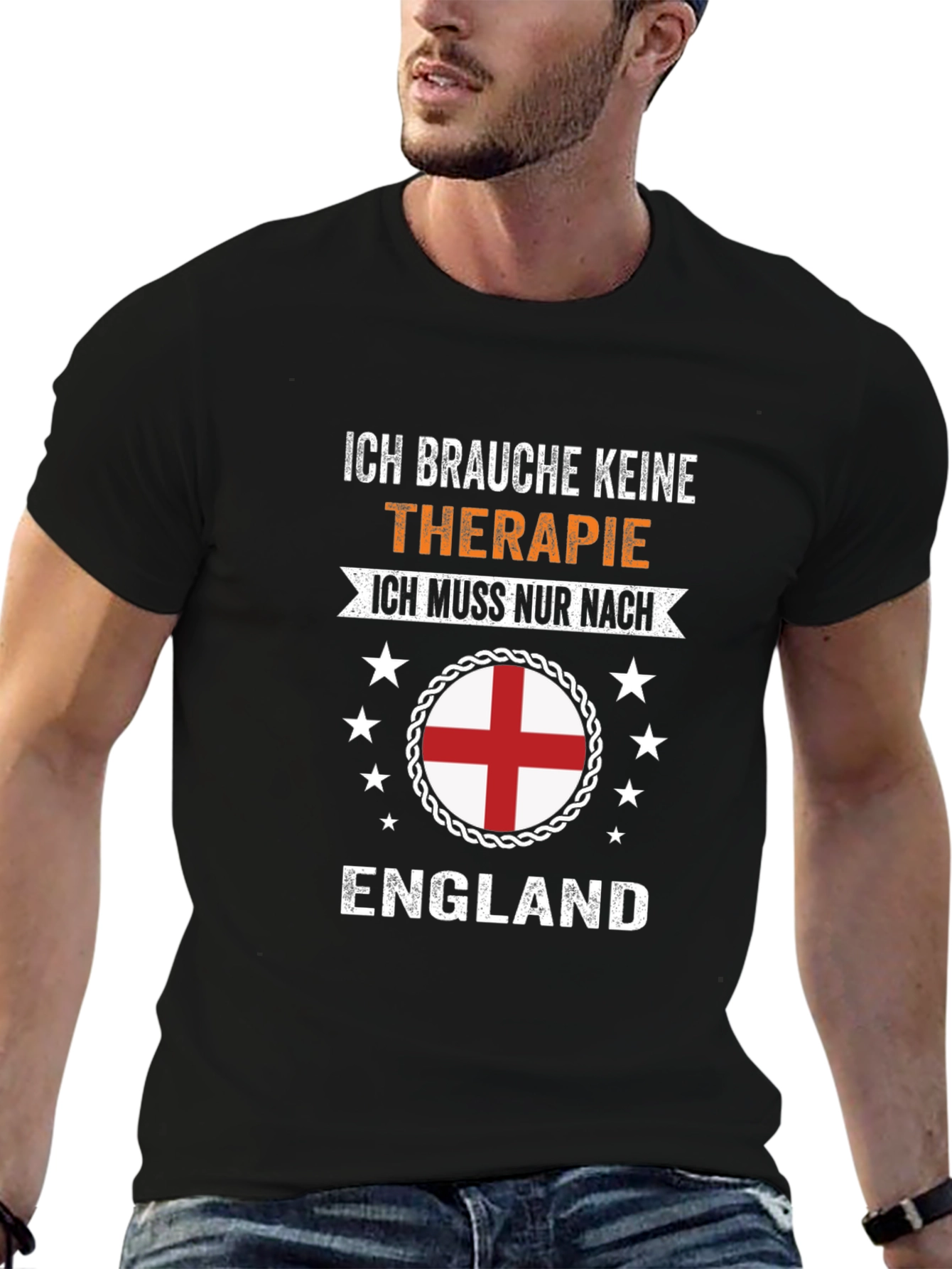 Ich Brauche Keine Therapie England T-Shirt