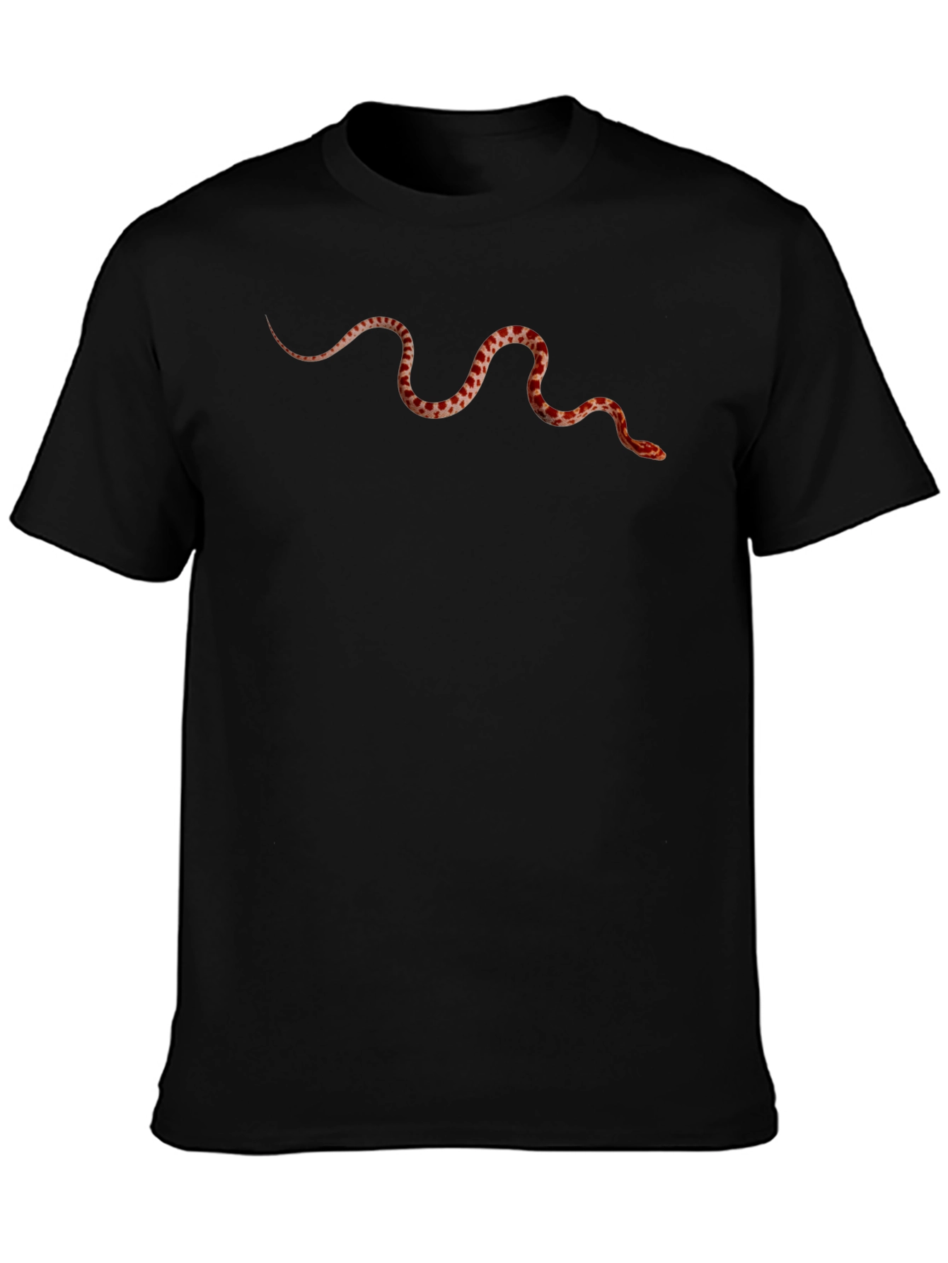 Snake Graphic Print Black T-Shirt
