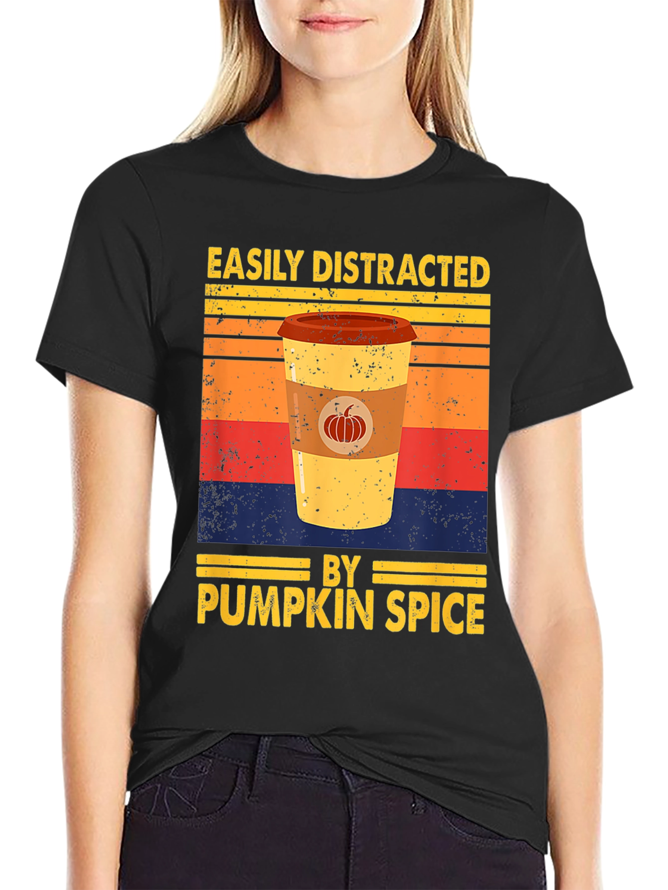 Easily Distracted by Pumpkin Spice T-Shirt