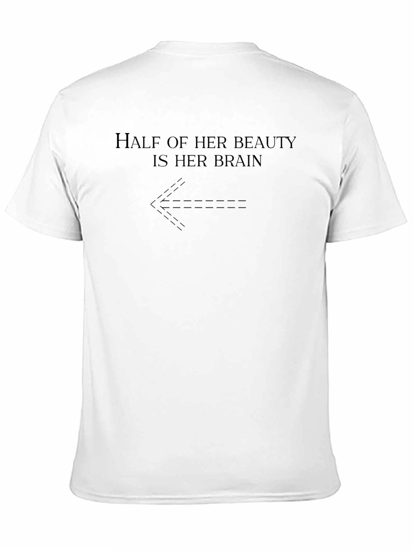 Half Her Beauty is Her Brain Graphic Tee