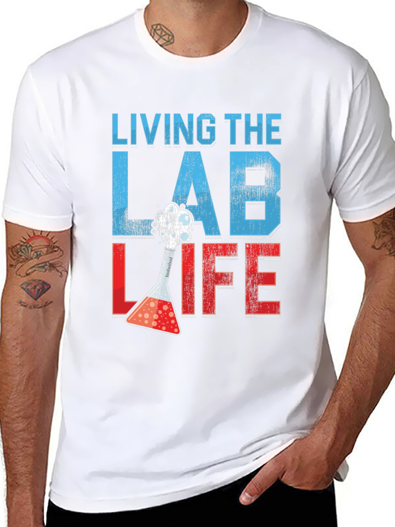 Living The Lab Life T-Shirt - Science Apparel
