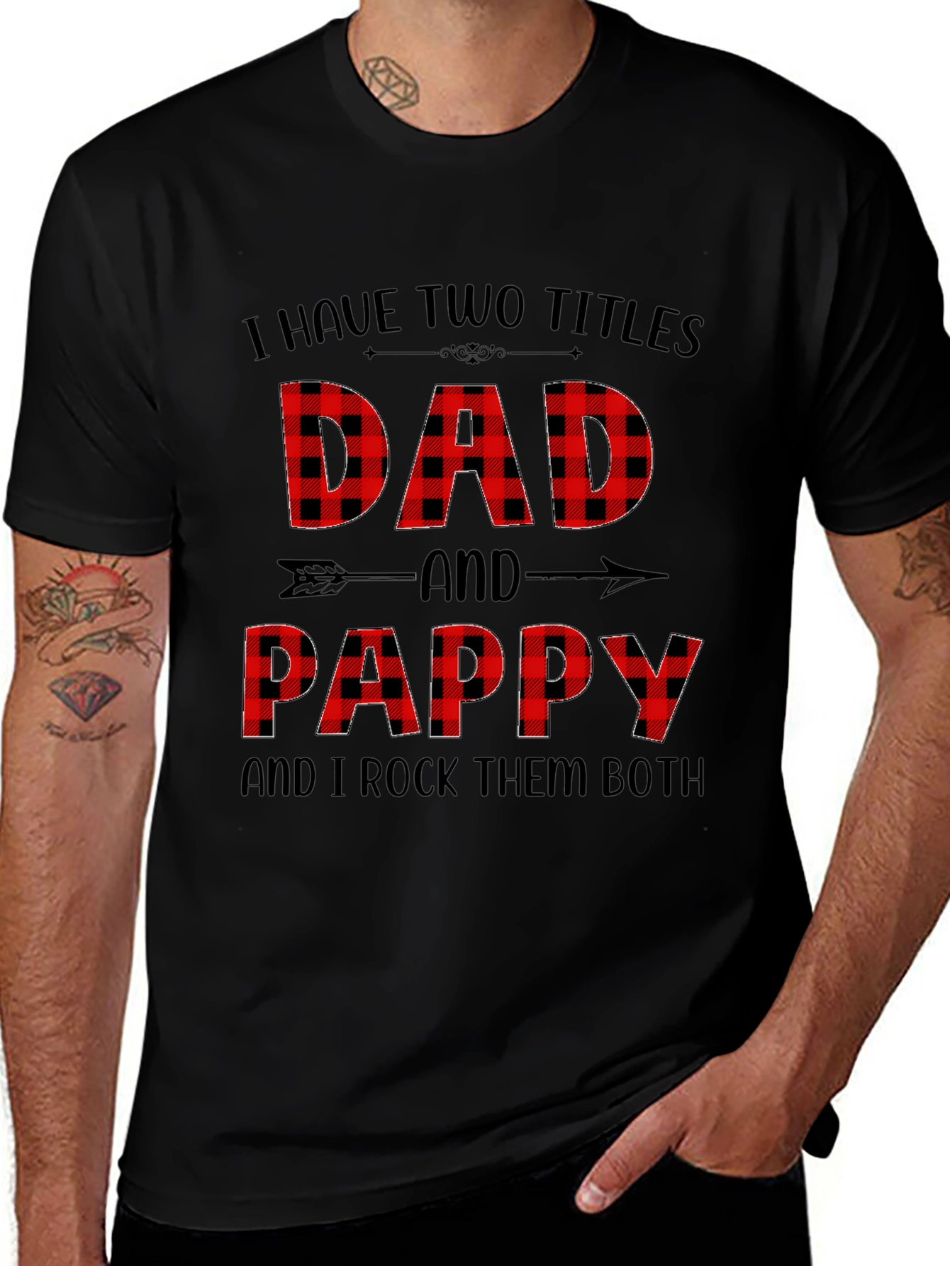 Dad & Pappy Plaid T-Shirt