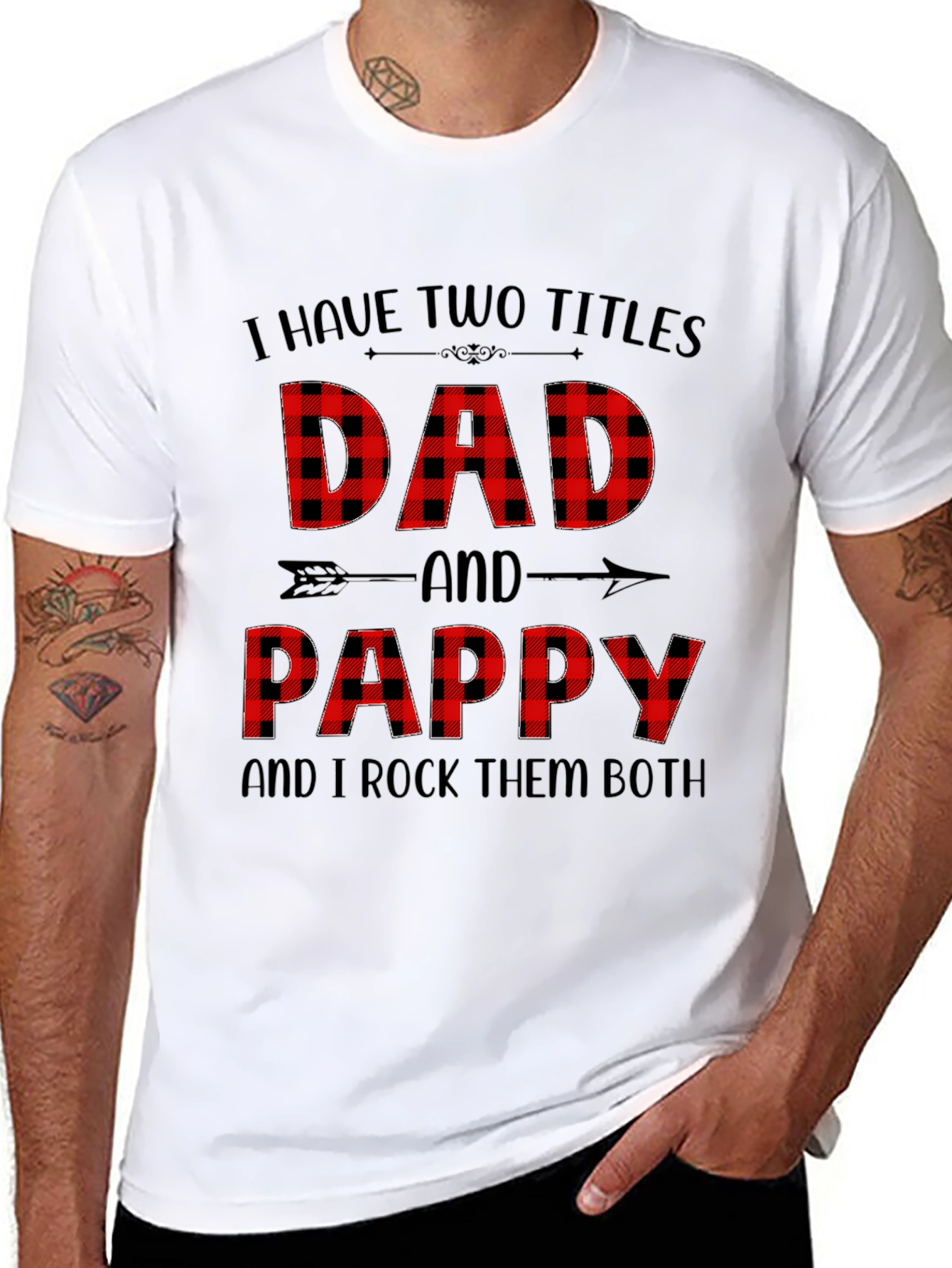 Dad & Pappy Plaid T-Shirt