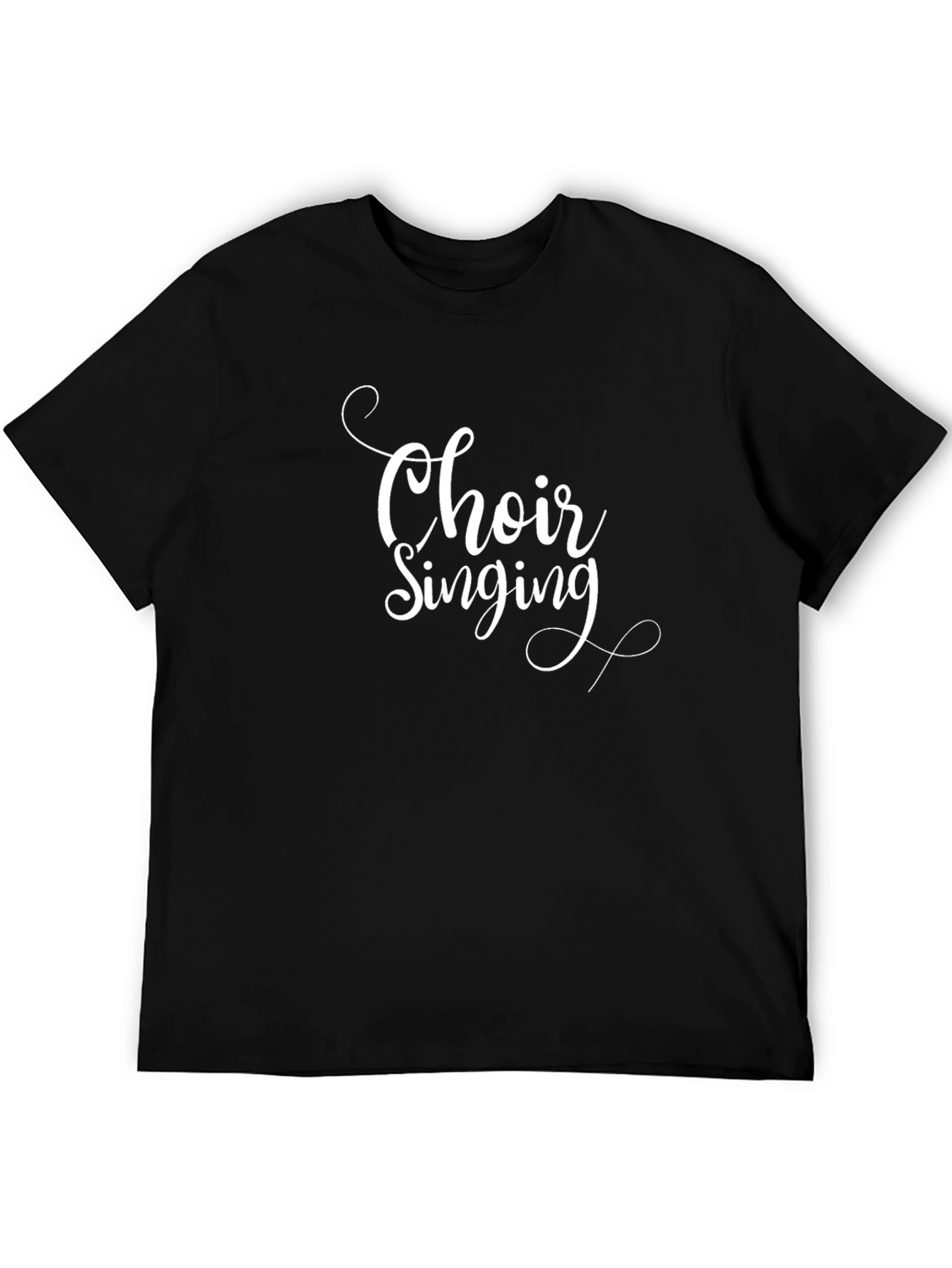Choir Singing Black T-Shirt