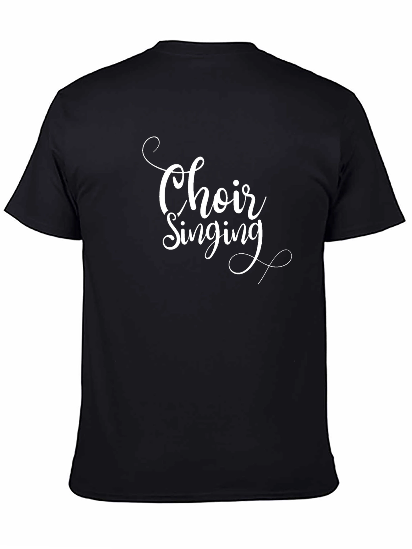 Choir Singing Black T-Shirt