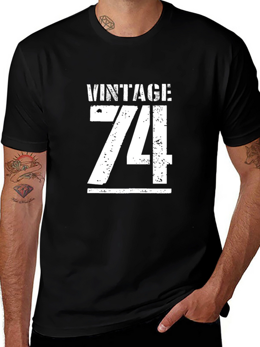 Vintage 74 Black T-Shirt