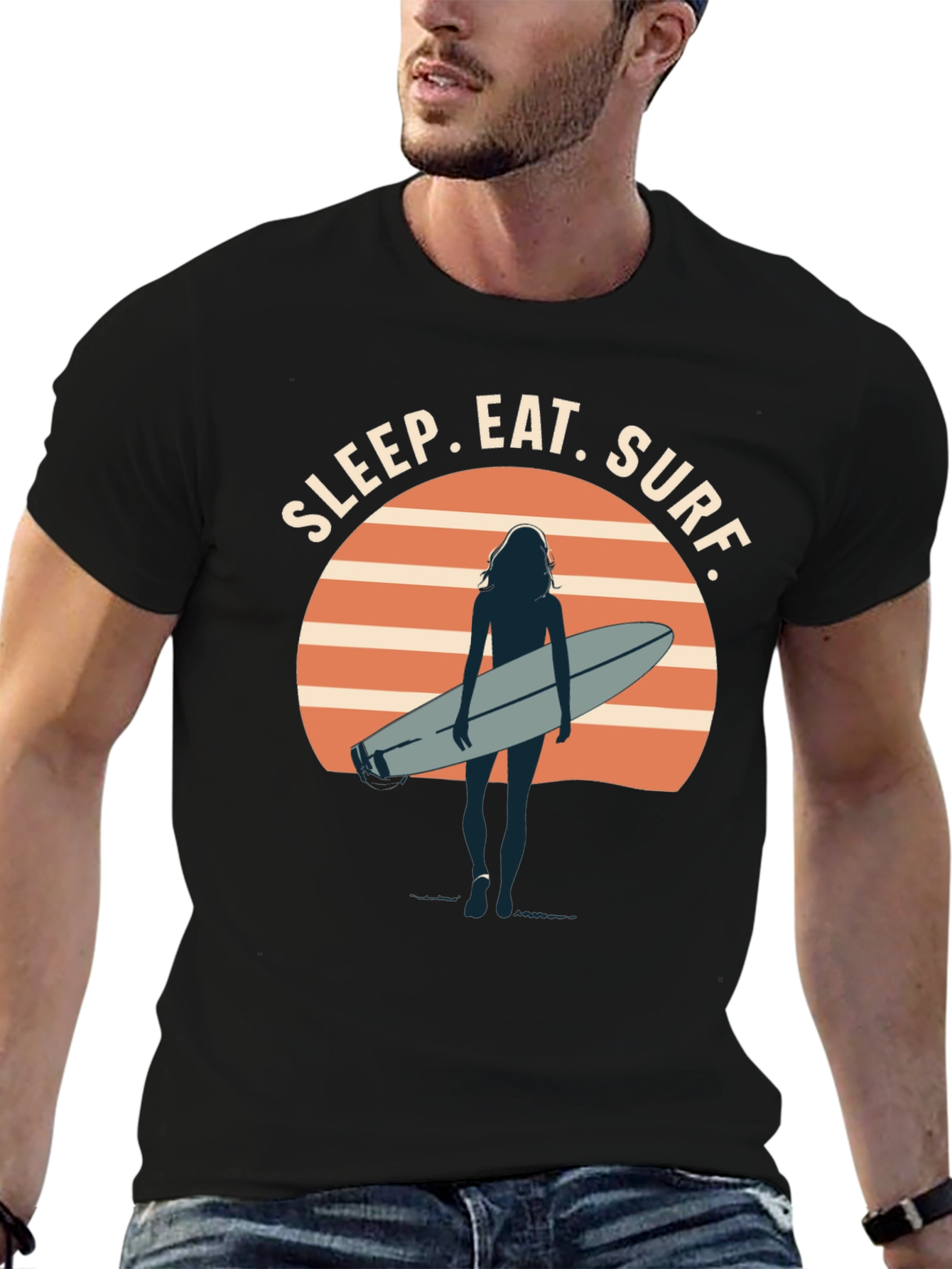 Sleep Eat Surf Graphic T-Shirt